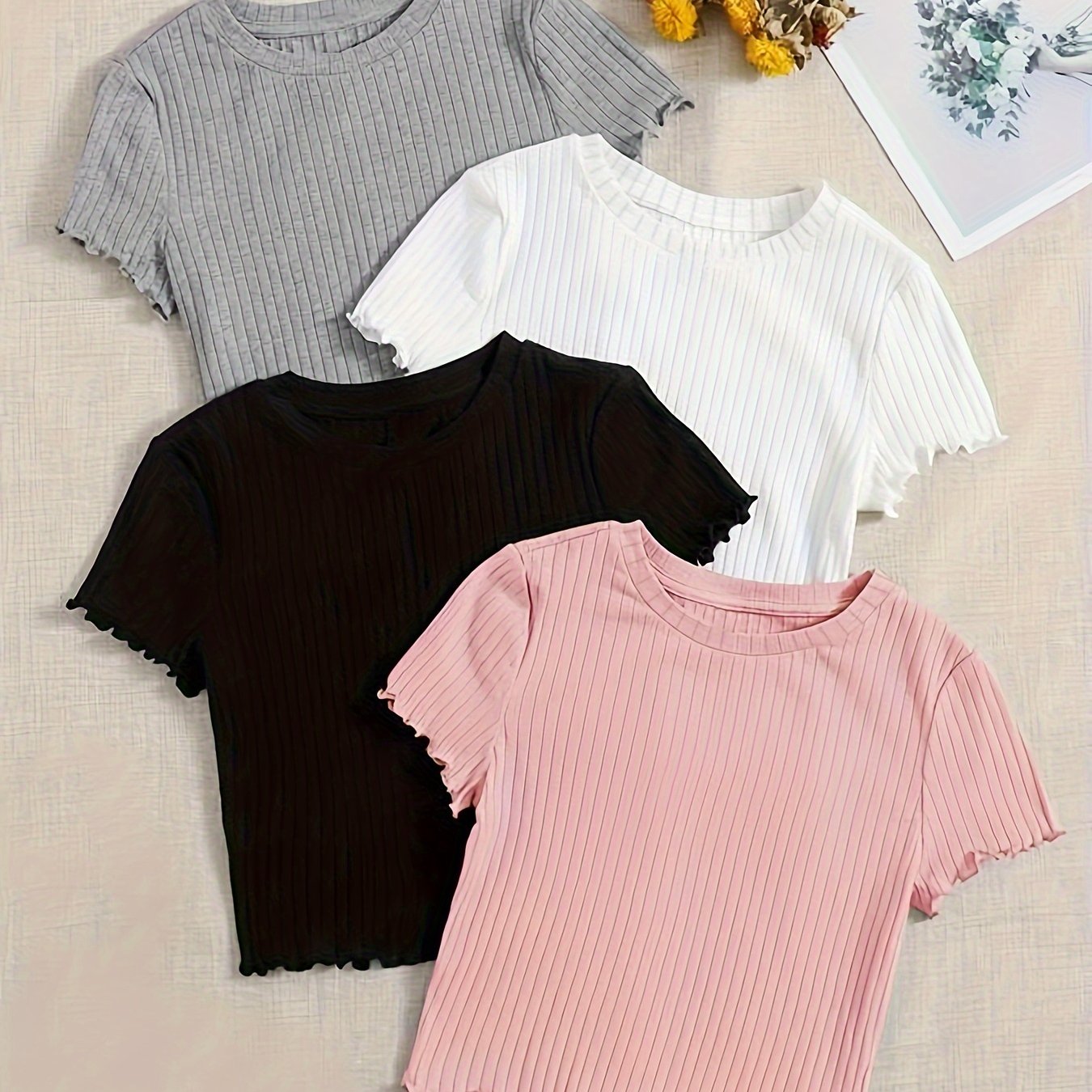 Targeted Development Women's T-shirt 4pcs Set