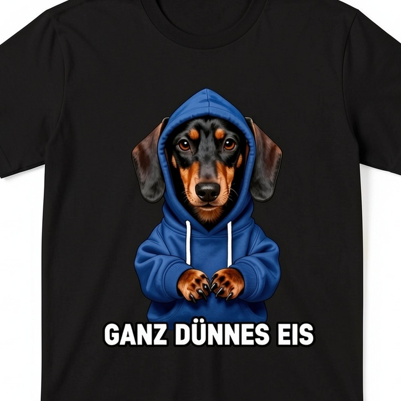 Men's Funny Dachshund In Hoodie T-shirt - German Dog Lovers Tee With '' Slogan & Casual Loose Fit Round Neck Shirt | Short Sleeve Graphic Top For Dachshund Owners, Plus Size