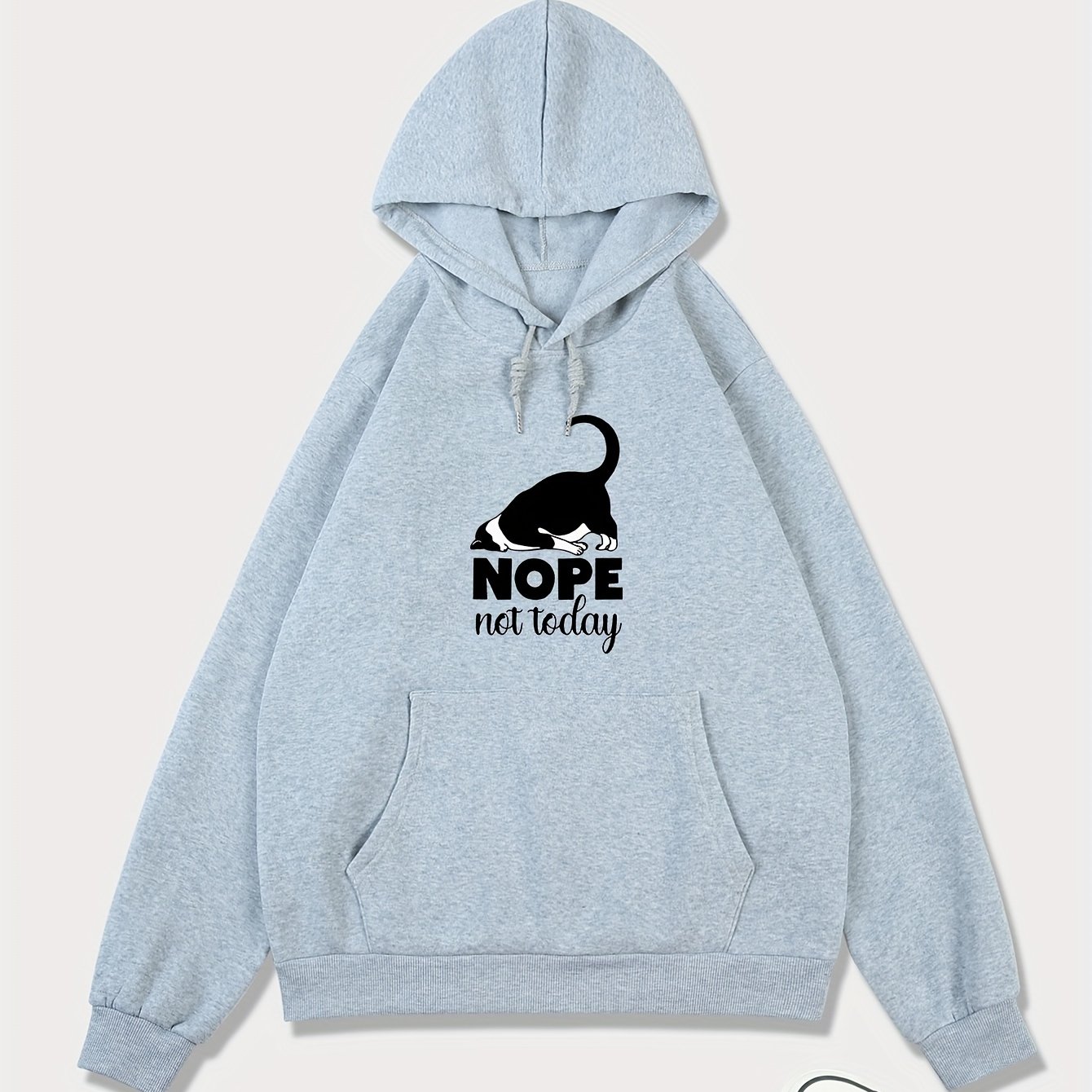 Not today cat on sale hoodie