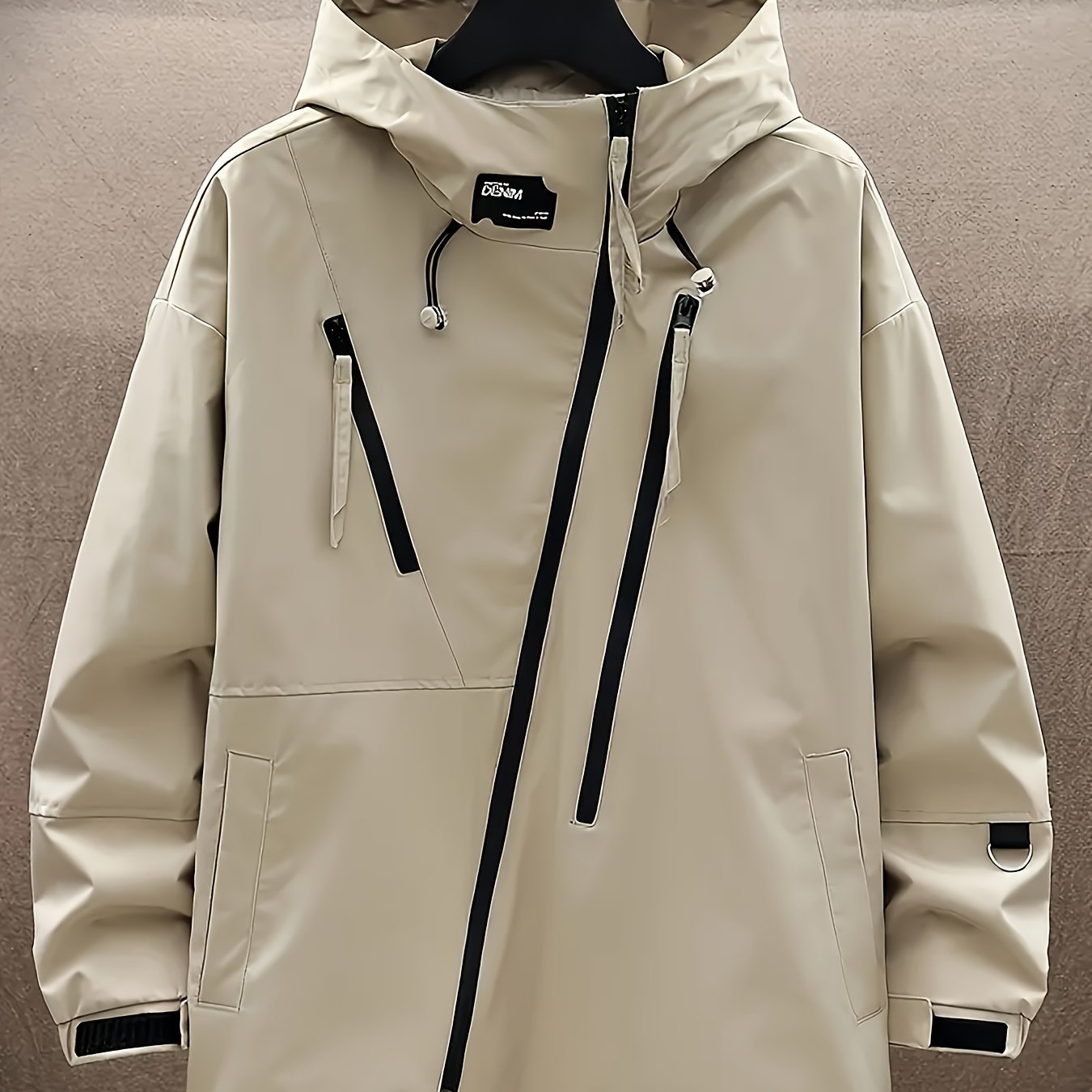 TEMU 2025 /autumn Unisex Jacket, Loose Fit Versatile Fashion Trendy Outdoor Sports Casual Hooded Coat Men's