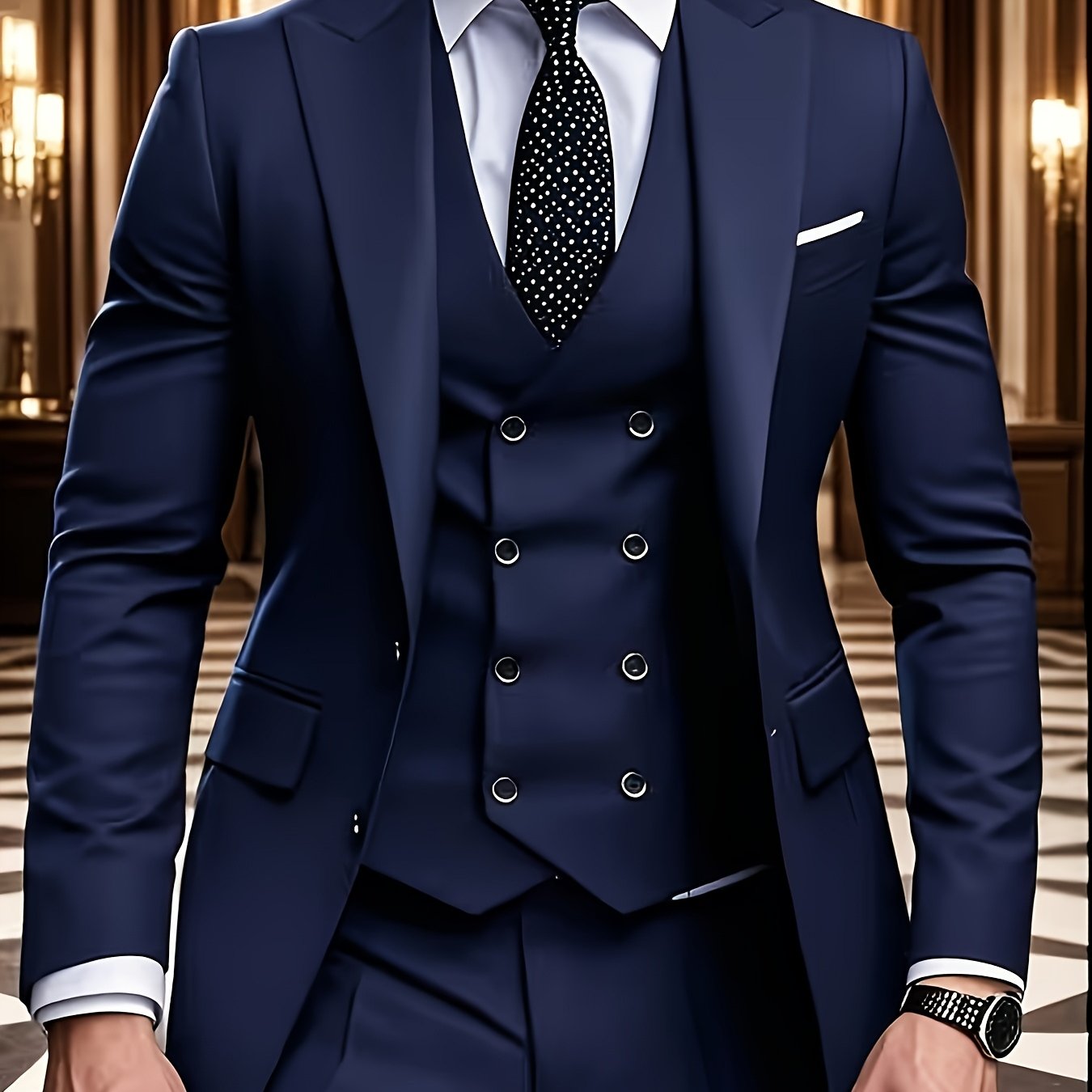 TEMU Men's Suit Set With Shawl Lapel, -piece Business Outfit. Suitable For Weddings, College Interviews, Parties, Casual Activities, Sports, And