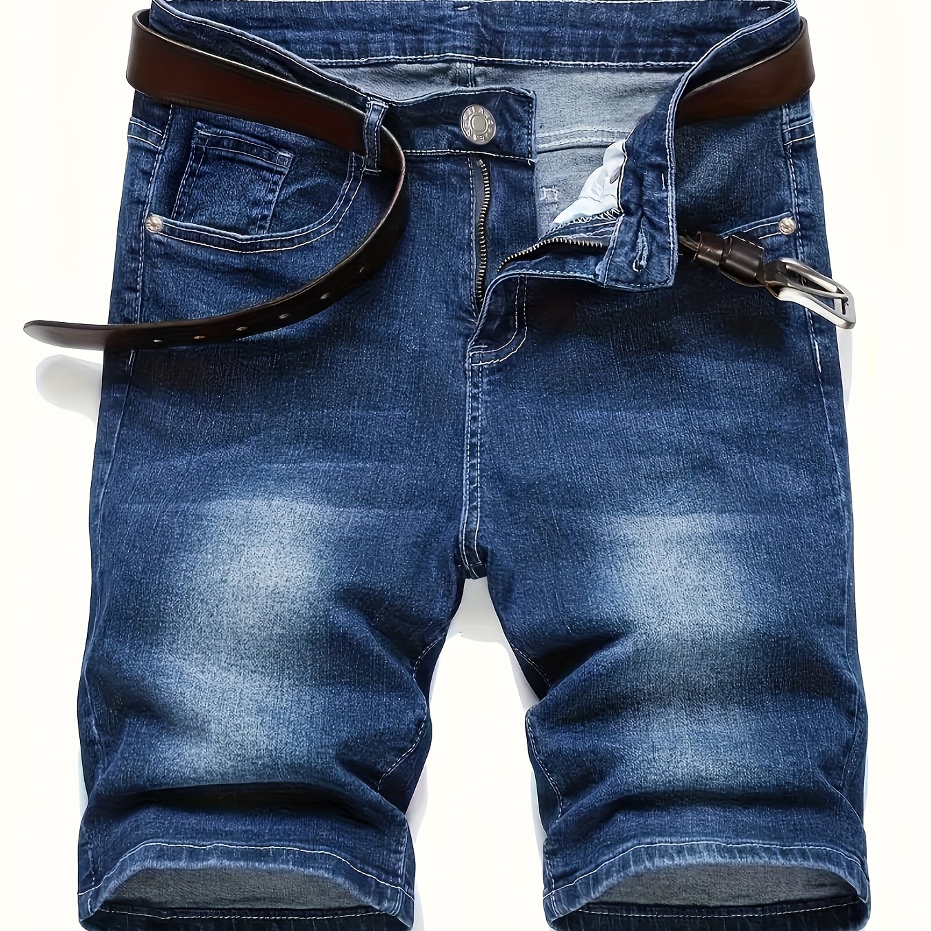 Image of Black Denim Shorts