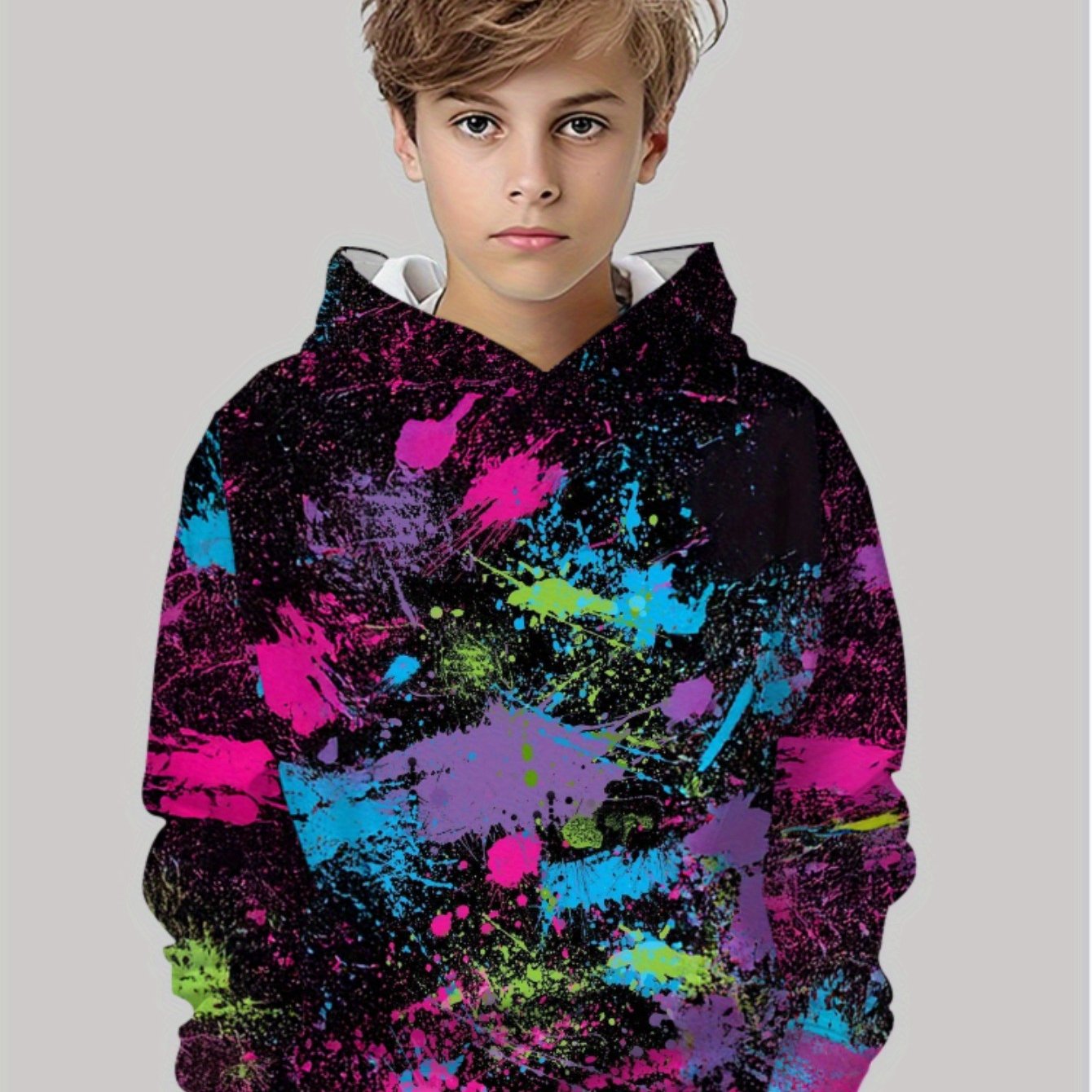 TEMU Sudadera de poliéster para niños, diseñada para uso en interiores, con colores brillantes y divertidos, construcción y resistente, ideal para