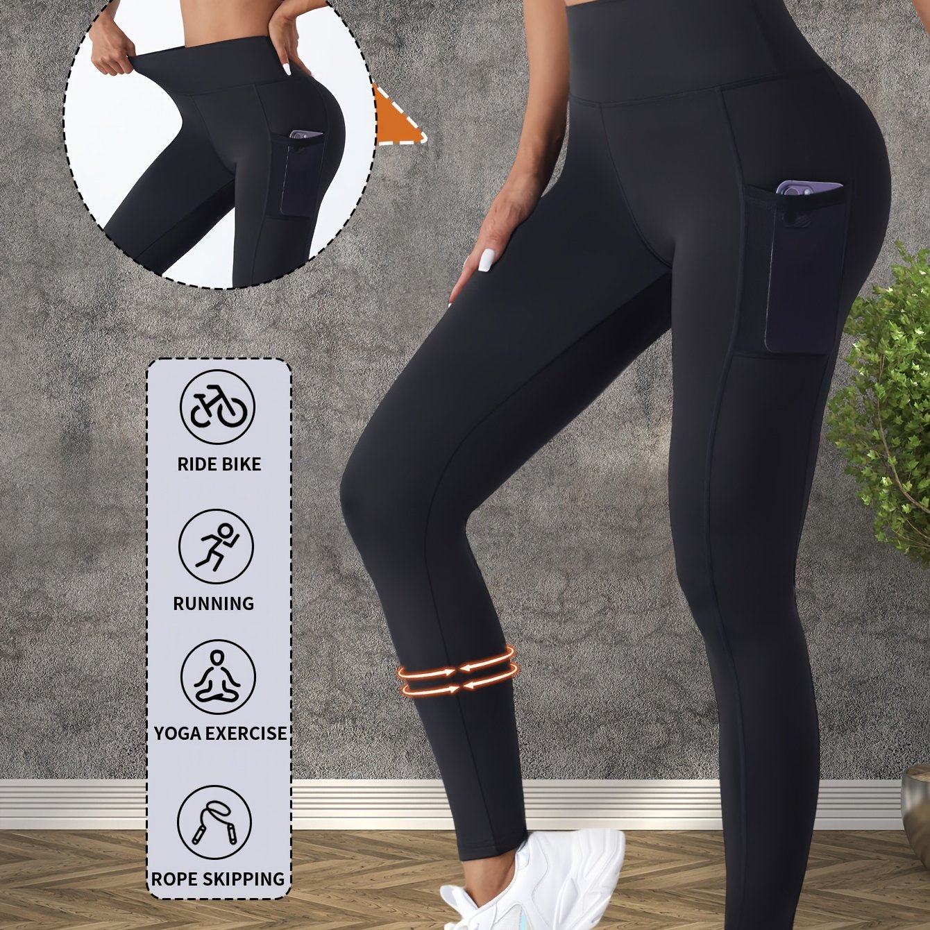 Women's Fashion Yoga Pants, Fitness Outdoor Sports Pants, Tummy Tuck Hip-lifting Tights, Comfortable Breathable Sweat-absorbent Trousers