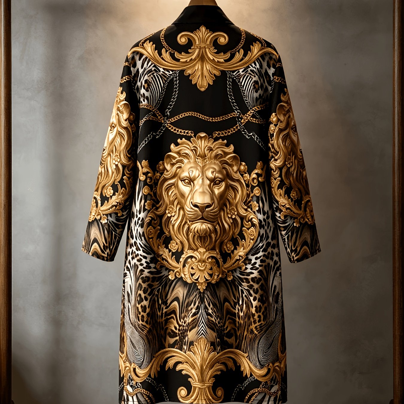 TEMU 1pc Men's Robes 2026 Spring Bathrobe Man Quick Drying Graphic Men's Bathrobe Polyester Funny Pajamas 3d Printed Sleepwear