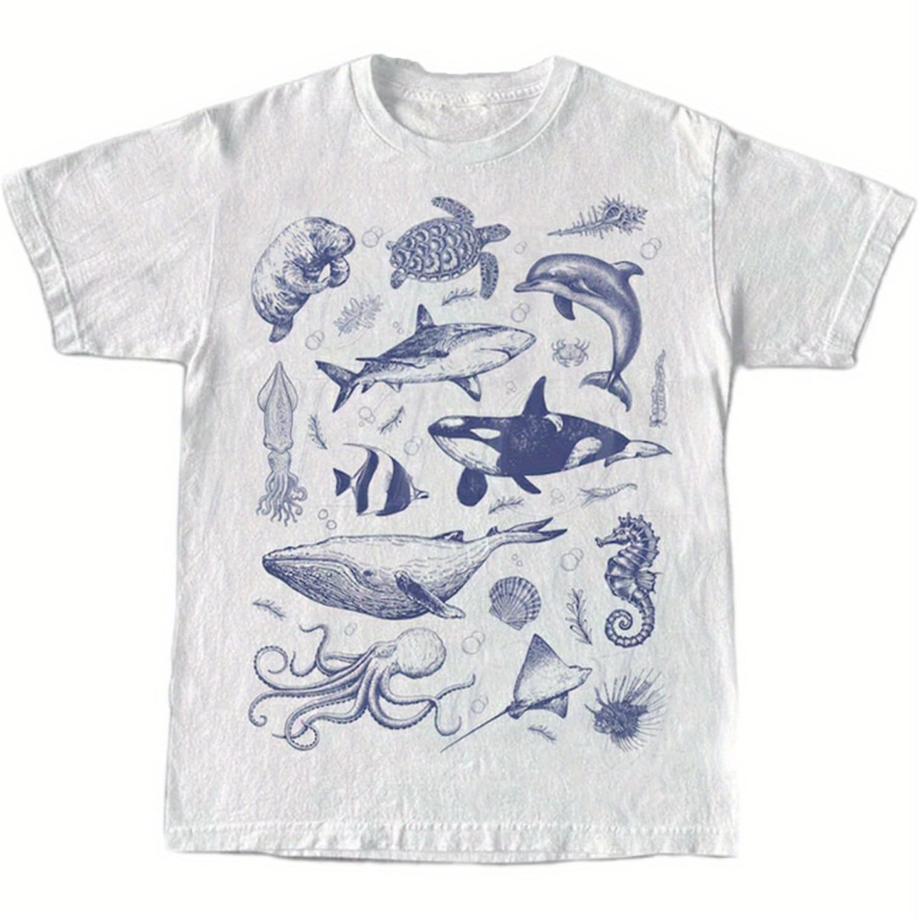 TEMU "y2k Graphic Top - Men's & Women' Cotton Short Sleeve T-shirt, Slim Fit"