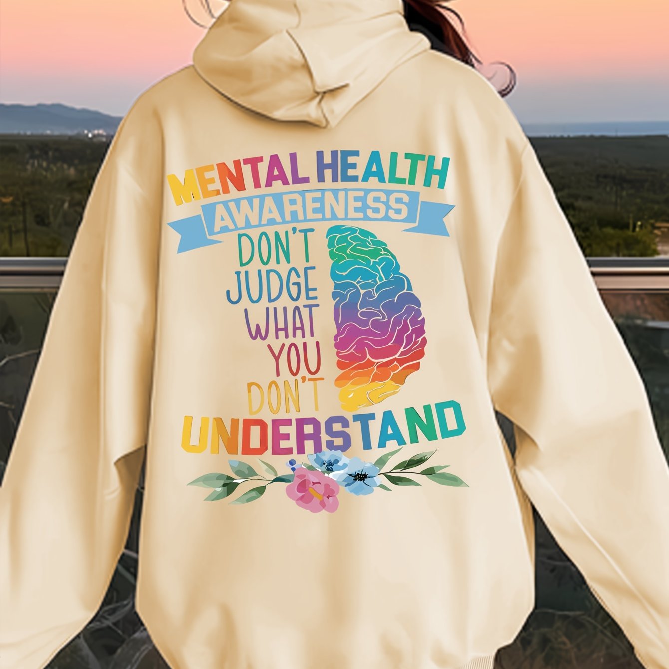 TEMU Women's Casual Printed Graphic Hoodie