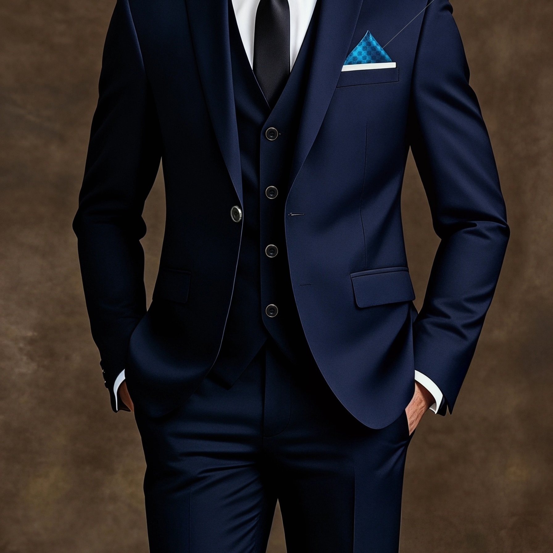 TEMU 3pcs Wedding Suit Set: High-end Slim-fit Wedding Suit, Dinner Formal Jacket, Vest, And Trousers