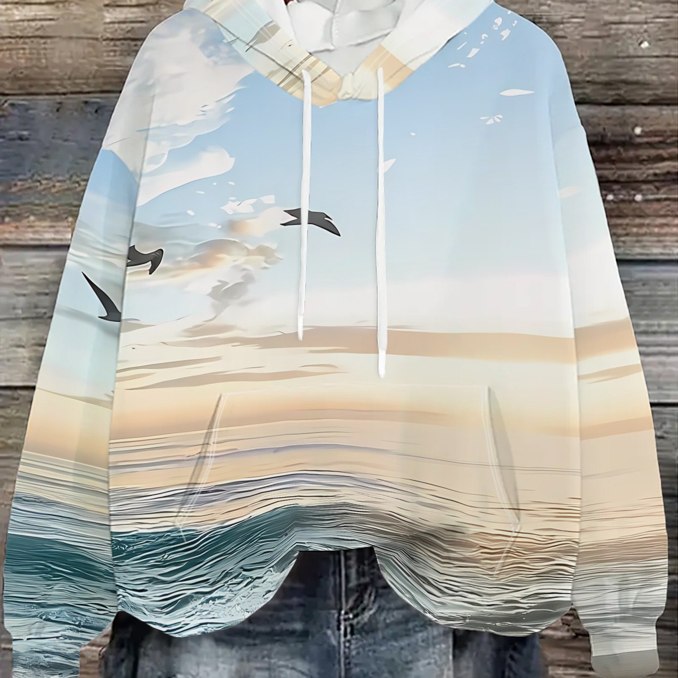 TEMU Women's Hooded Sweatshirt With , , And , Long Sleeve Pullover With Drawstring And Pockets, Versatile Casual Top For Daily Wear