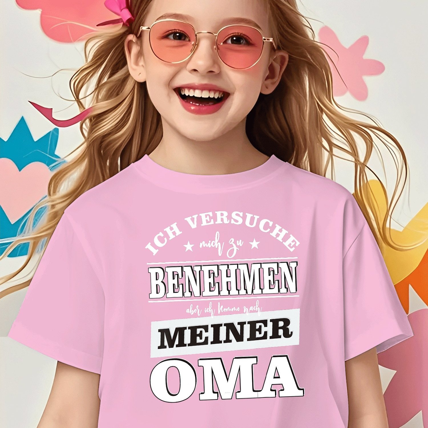 Image of Ich Versuche Mich Zu Benehmen Aber Ich Komme Nach Oma For Boys Girls Kids Chlidren T-shirt
