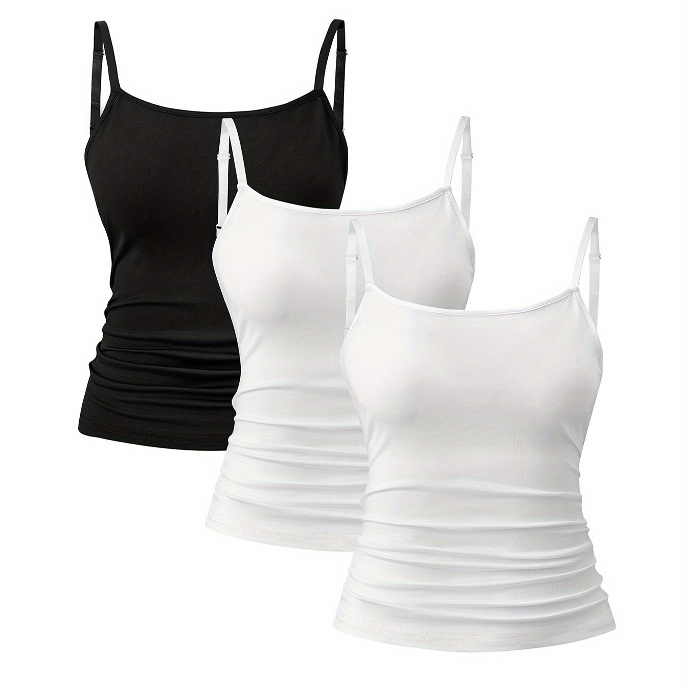 E-shop 3-teiliges Sommerliches Neues Mädchenmode Freizeit Sport Tank Top Set, Outdoor Sport, Freizeitkleidung, Sommer Neu, für Teenager, Für Teenager