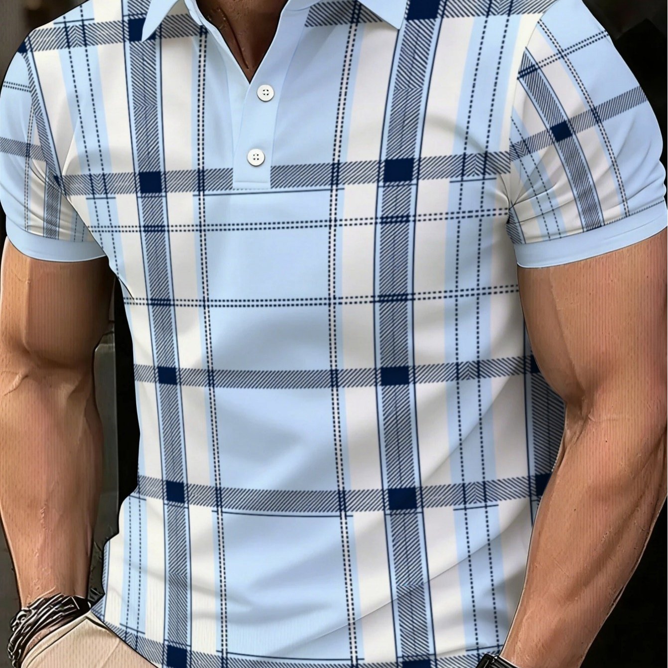 TEMU Men's Shirt, , Individual Creative Pattern Print, Short Sleeve, Summer, Versatile, Indoor Outdoor Dual Use, Daily Casual, Dating, Running,