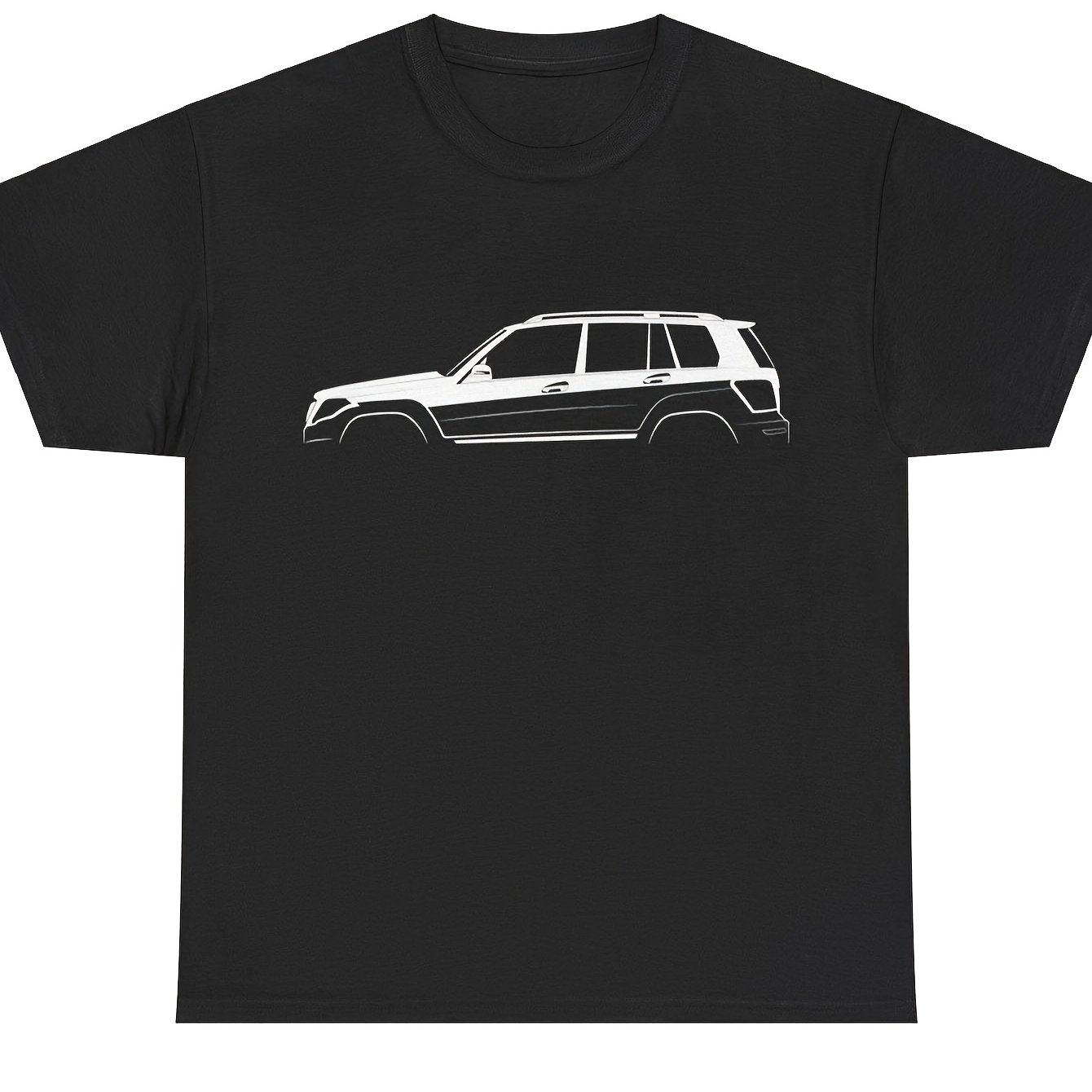 Image of Class X204 Suv Car Enthusiast T-shirt - Front Print Auto Logo Tee, Casual Round Neck Shirt For Wear, Machine Washable Gift For Drivers, Plus Size
