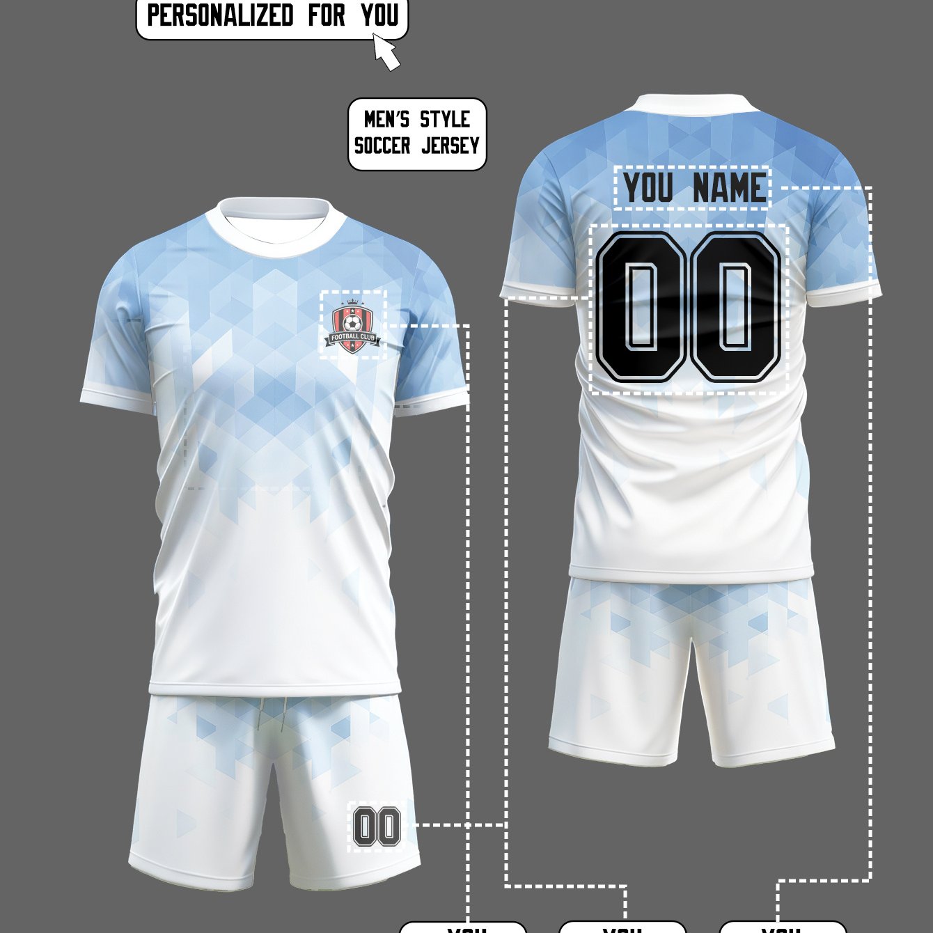 TEMU This Sportswear Set Allows For Personalized Customization Of Patterns, Numbers, And Names, Offering A And Appropriate Look Suitable For Various