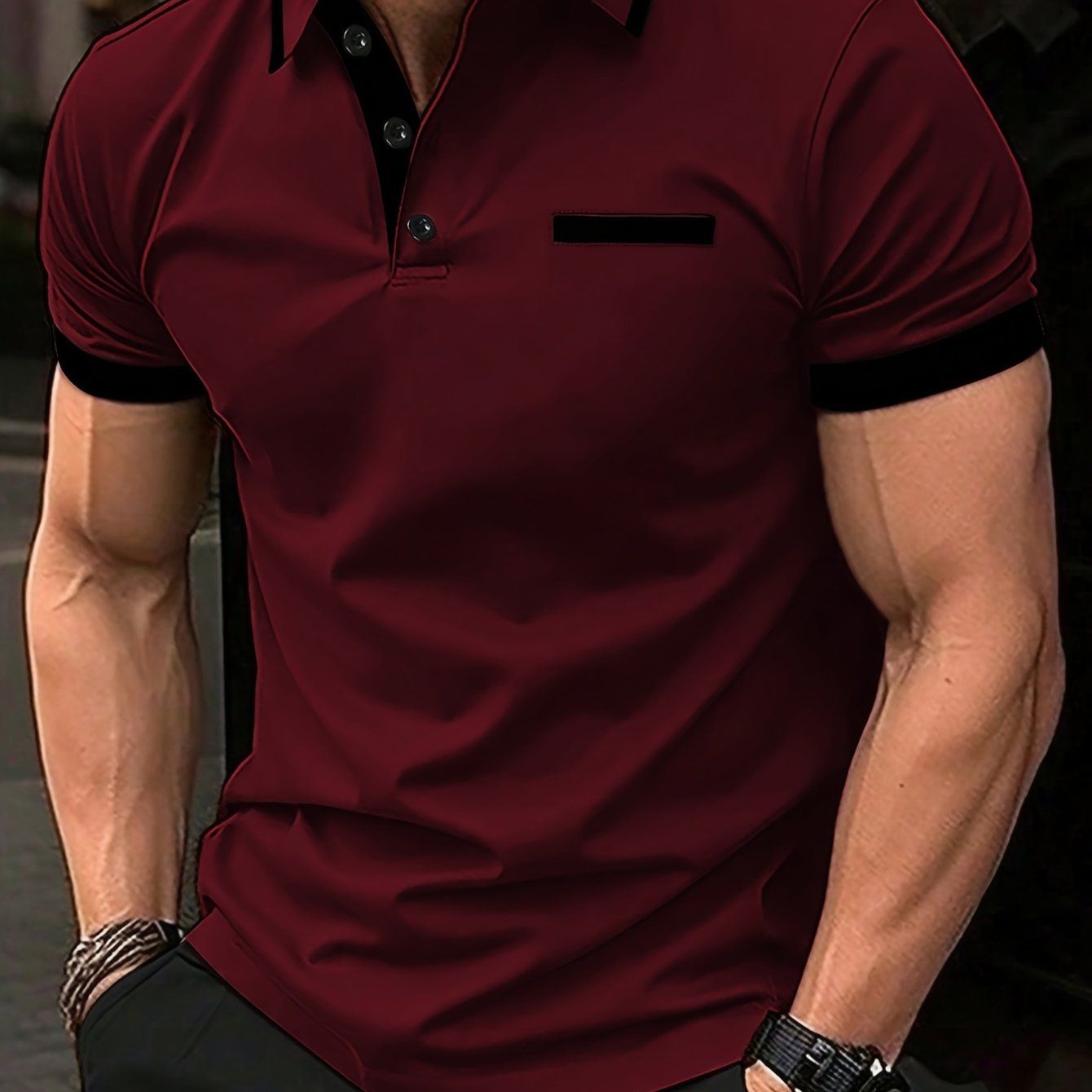 TEMU Men's Short-sleeve Shirt, Perfect For A Casual Vacation Vibe, Ideal For Music Festivals And Getaways