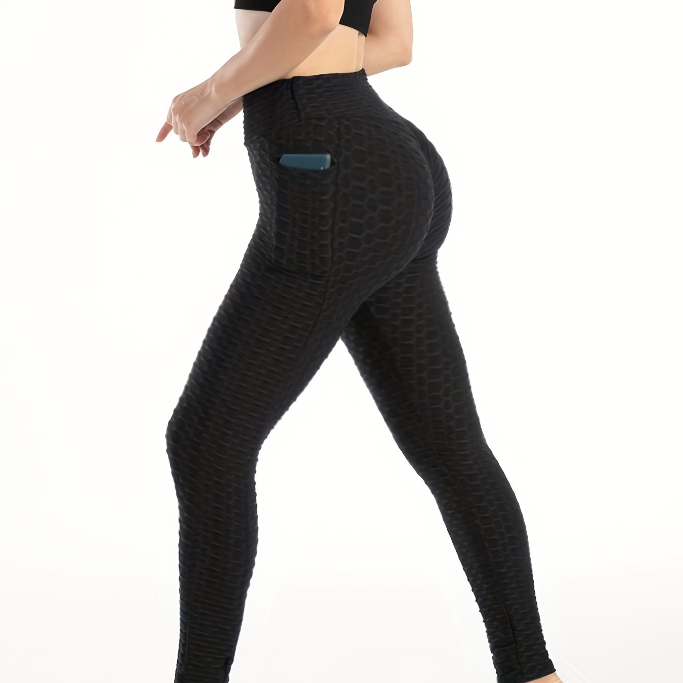 Bubble Women' Yoga Pants, High Elasticity Running Lifting Sports Trousers, Women's Sportswear