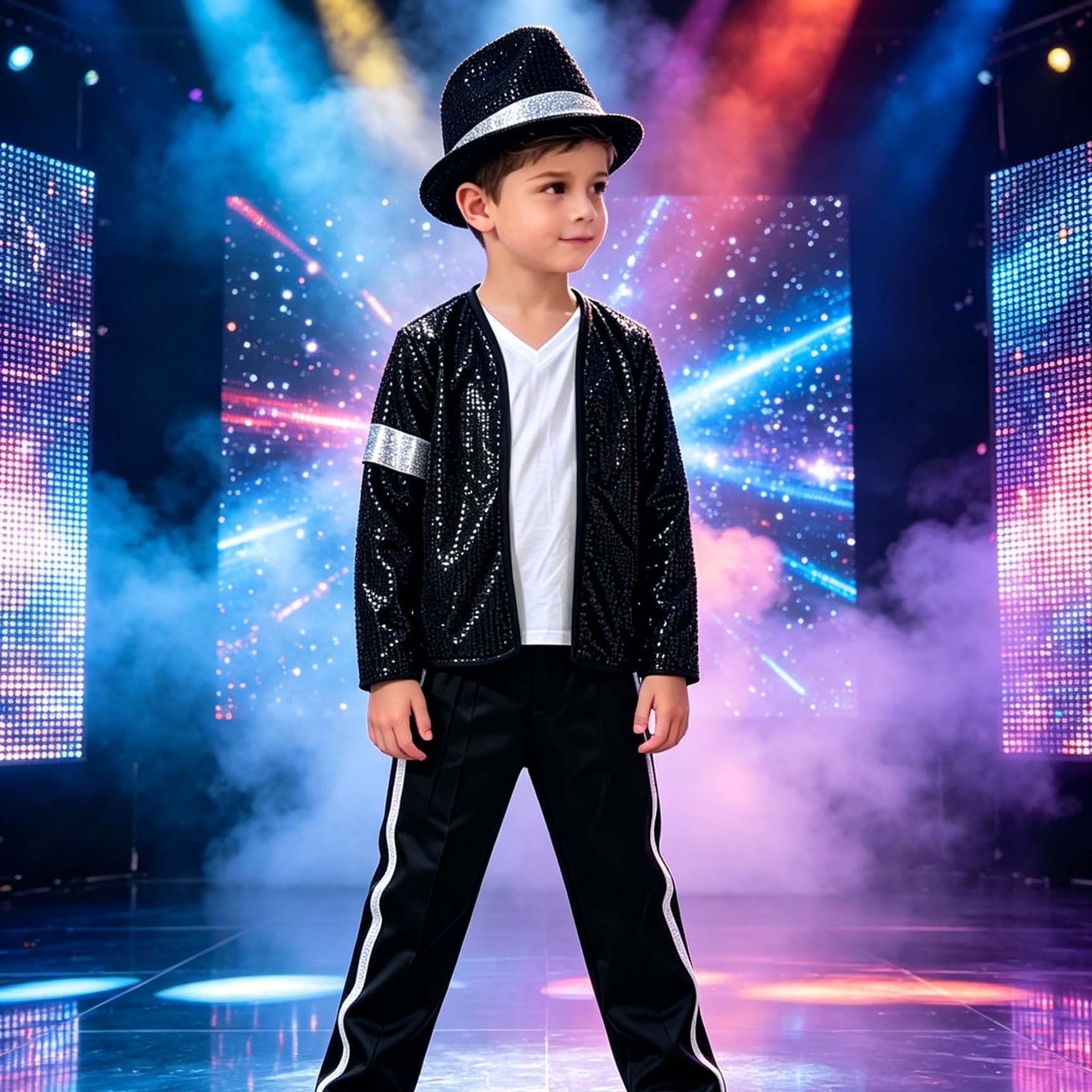 Image of Coordinated Outfits For Boys' Stage Performances With Exquisite And Looks, Ideal For Themed Events And Halloween Parties., Perfect For Outdoor