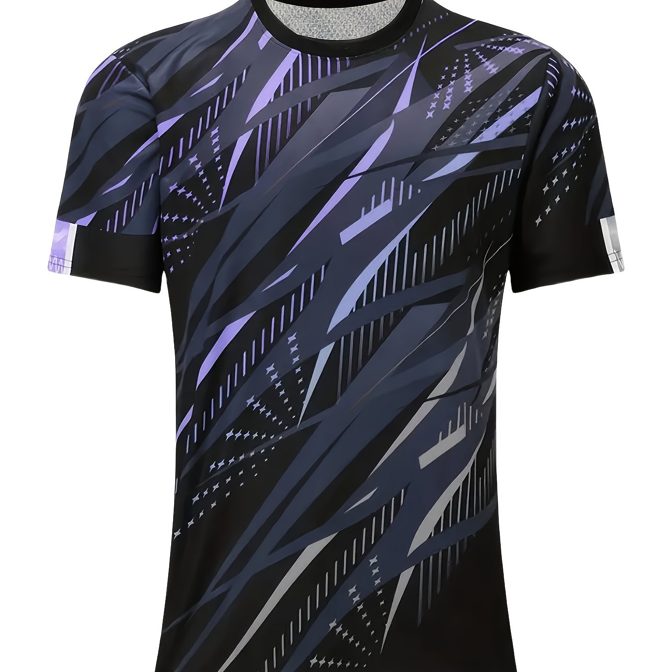 TEMU Men's Quick-dry Breathable Mesh Soccer Jersey Slightly Stretchy Round Neck Short Sleeve Soccer Jersey Suitable For Summer Training