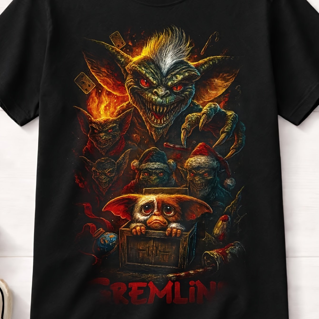 Style Horror Shirt This Men's T-shirt Features A Vibrant And Stylish Print, A Relaxed Fit, And Is Versatile And Practical. Neck Comfortable And Stylish, Suitable For Occasions. It Makes A Gift