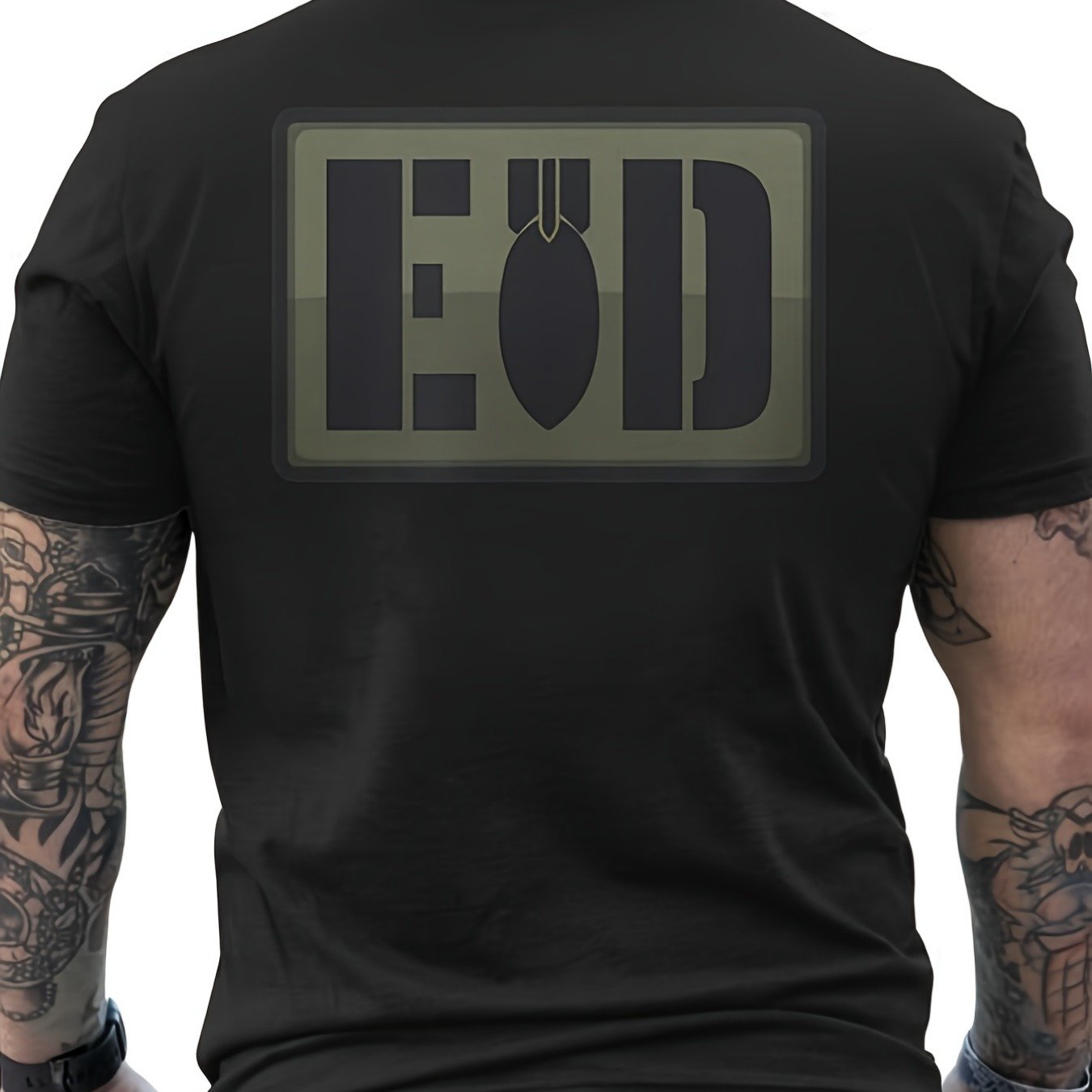 Men's Eod T-shirt With Back Print Patch - Perfect Gift