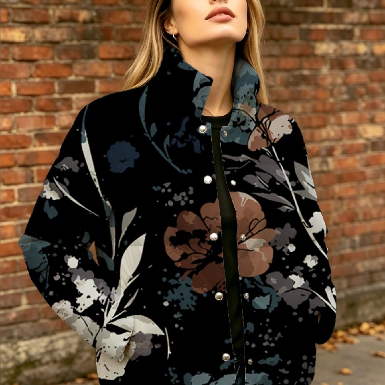 Image of Plus Size, Large-size Women's Short (xl-8xl), Double , V-neck Style. Suitable For Autumn And Winter. Warm, Fashionable And Versatile. Ideal Gift . In Combinations. Styles.