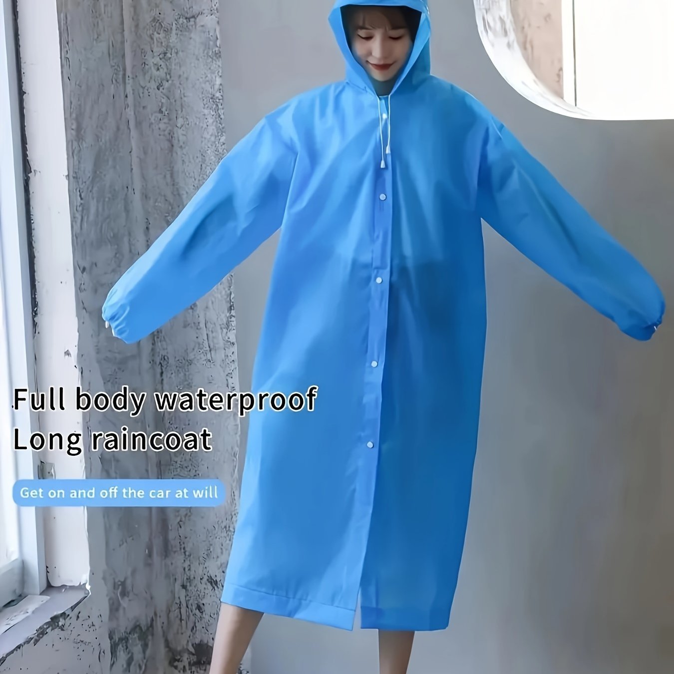 TEMU Impermeable EVA de cuerpo completo todo en uno, para viajes, ciclismo al , impermeable portátil, senderismo, adulto portátil
