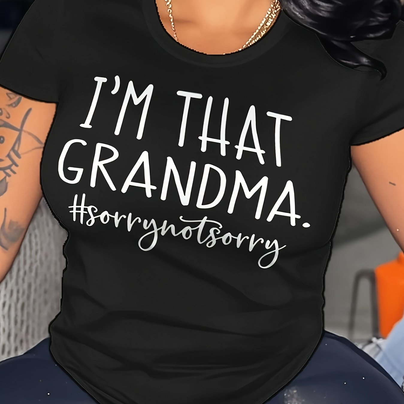 TEMU Plus Size Women's Summer Loose Versatile Plus Size Short-sleeved With Print