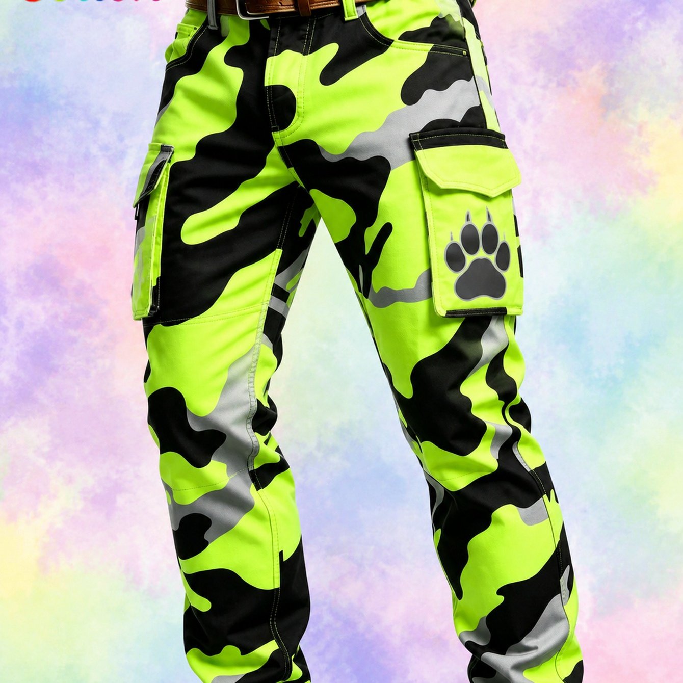 TEMU Men's 3d Trousers - European/ Regular Fit Casual Pants Suitable For Daily Wear, Sports Holidays, Machine Washable All- Trousers With Art,