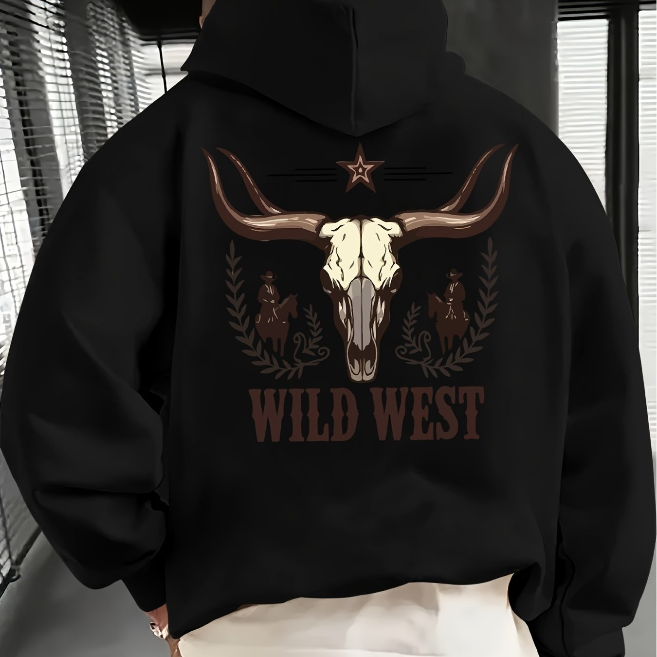 TEMU [stylish Hooded Sweat] Trendy Graphic Men's Hooded Sweat Versatile Casual Pullover For Outdoor Wear & Home Loungingopen In -unisex 2026 Couple