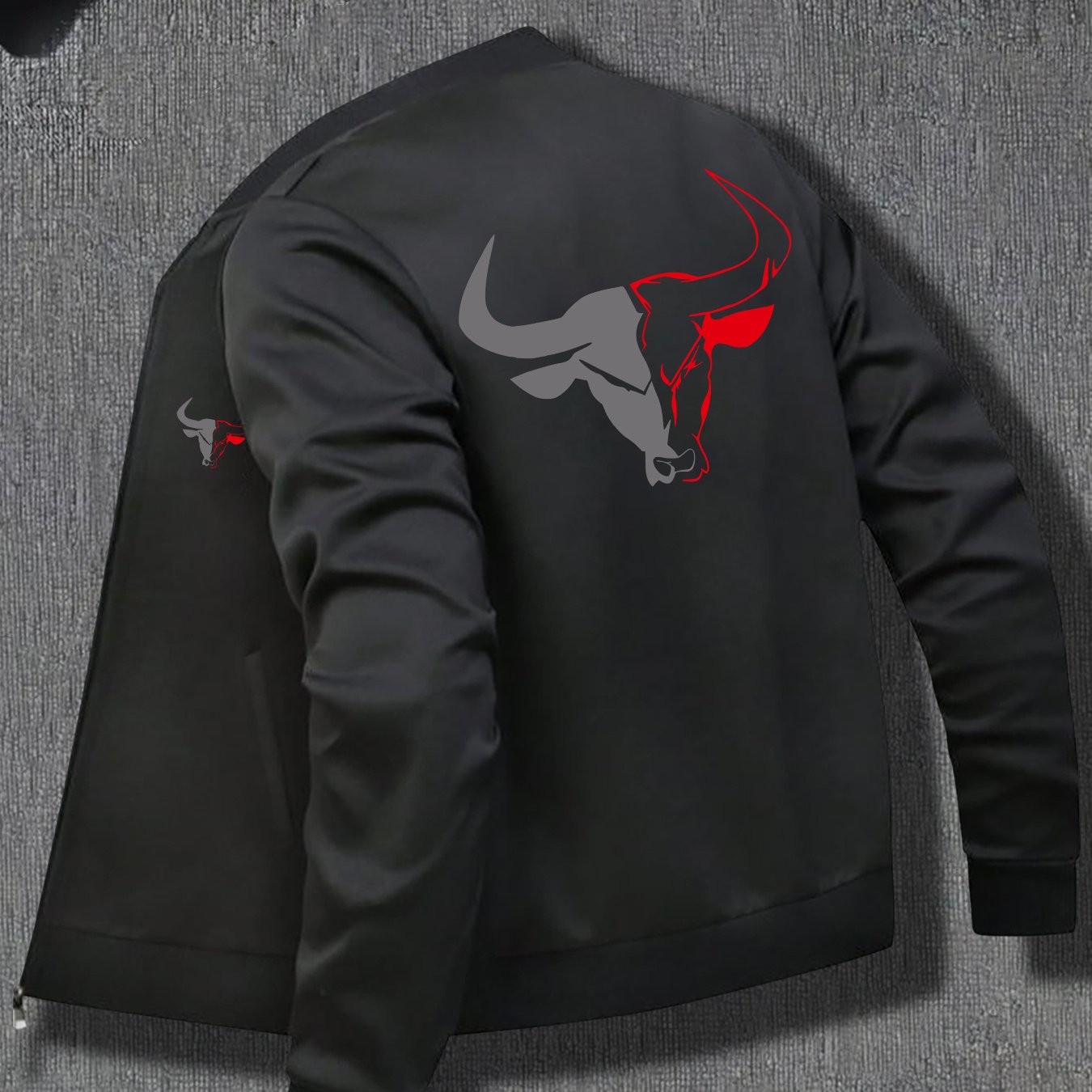Image of Men's American-style Casual Zip-up Jacket For Spring And Autumn, Featuring A Stylish And That Pairs Well With Outfits.