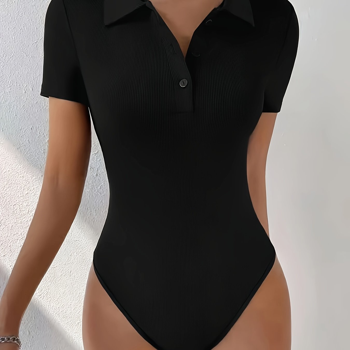 Women' Color Neck Bodysuit