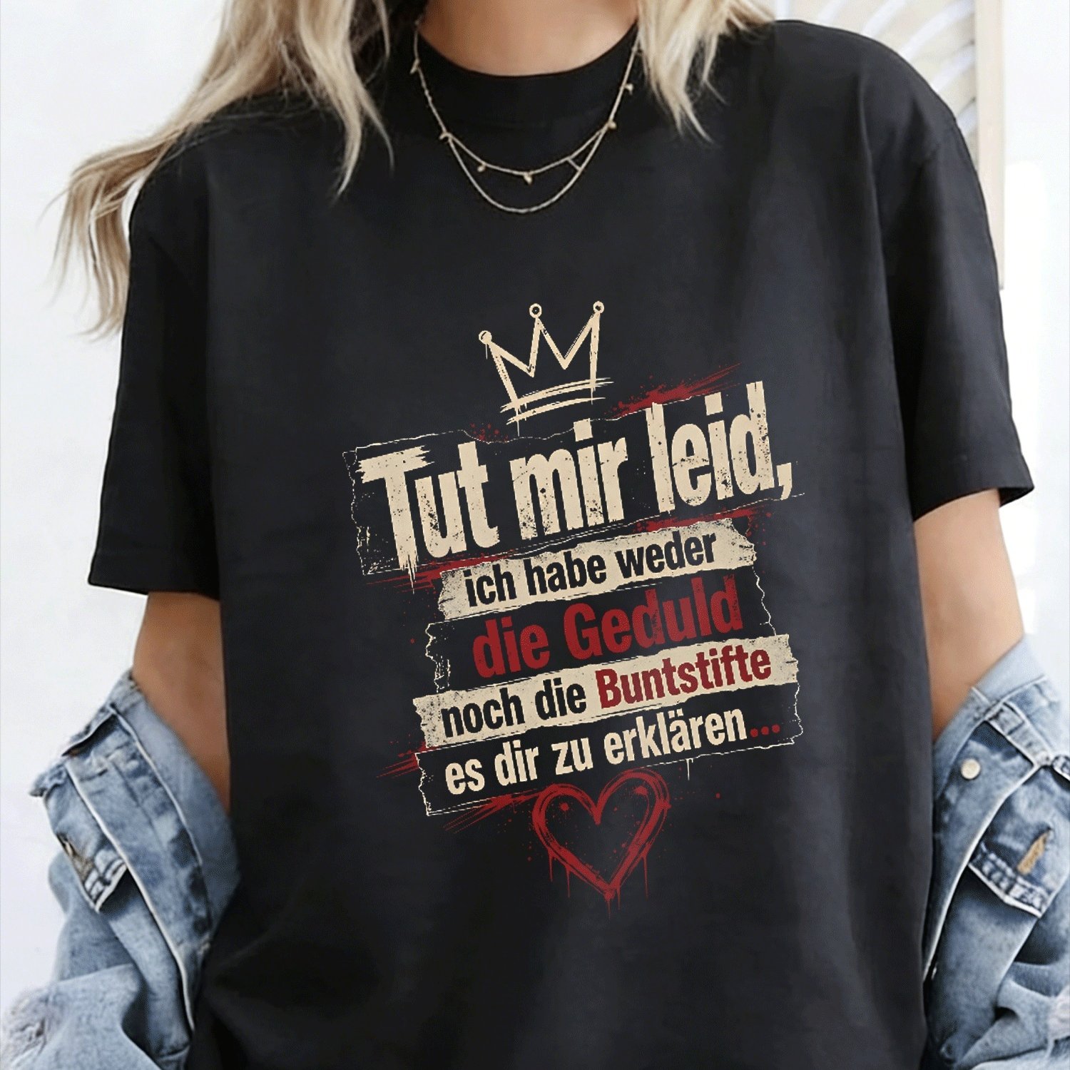 Image of Plus Size - Grunge German Sarcasm Quote Chalk Shirt Print Y2k Oversized Unisex T-shirt For Men Women Retro 2000s Streetwear Baggy Graphic Tee