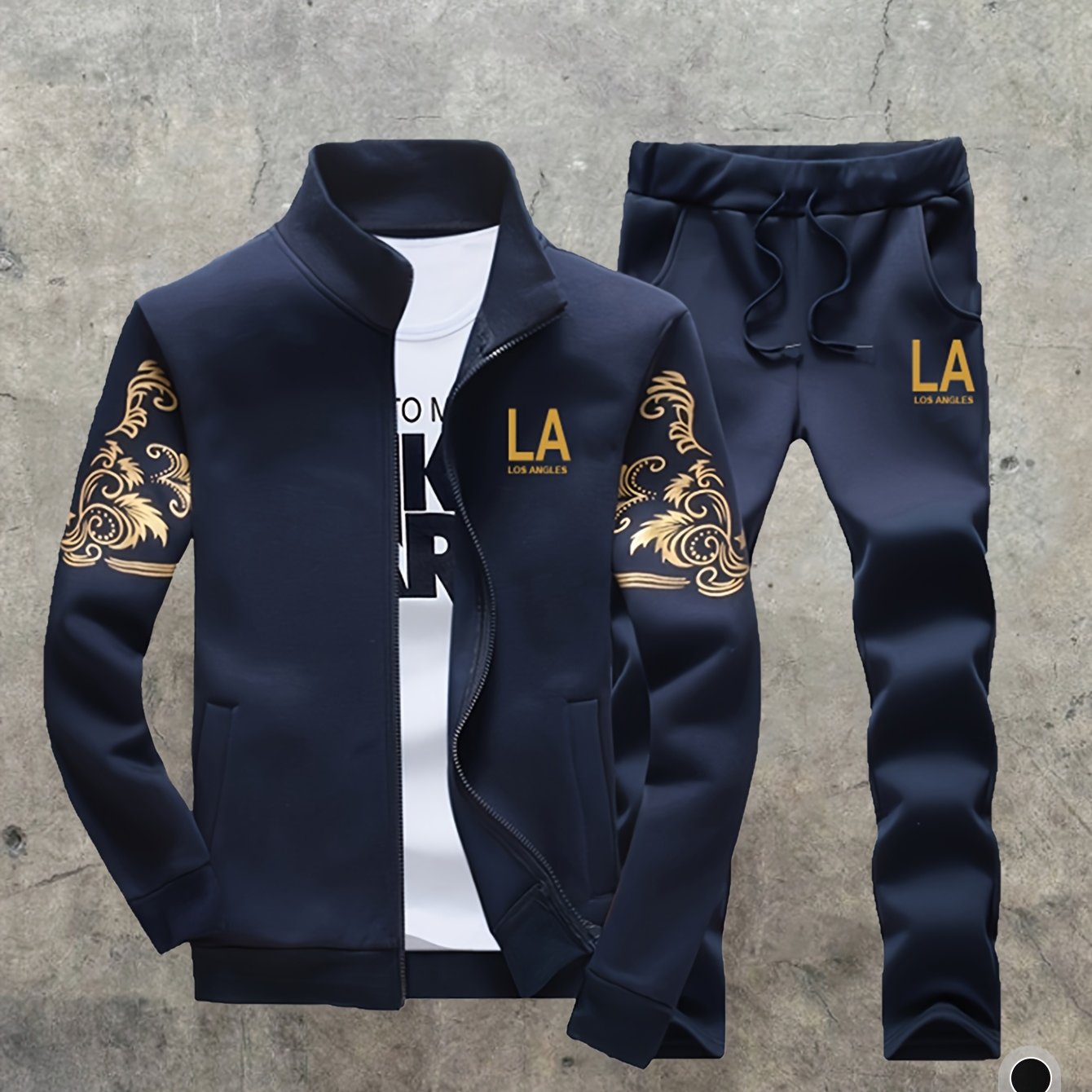 's Spring/autumn Casual Sweatshirt And Sports Jacket Men's Suit