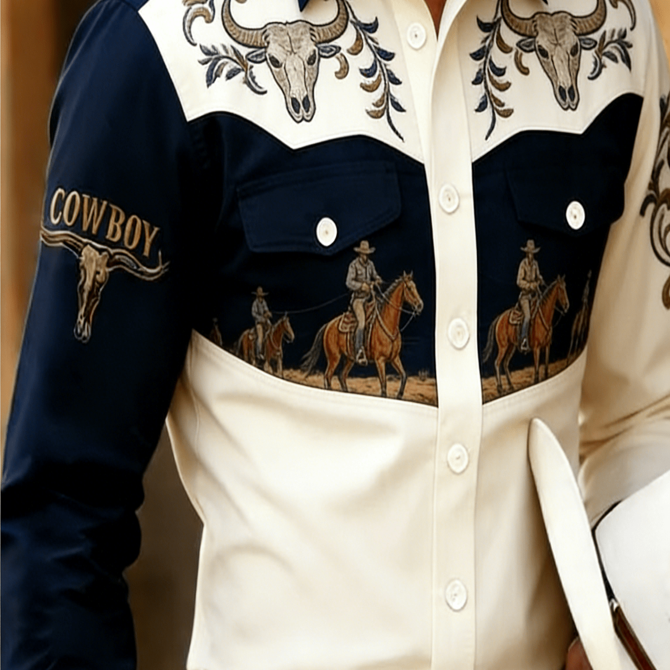 Men's Long Sleeve Floral Shirt, Men Shirt Street Style And Lapel Long Sleeves Stretch Casual And Comfortable