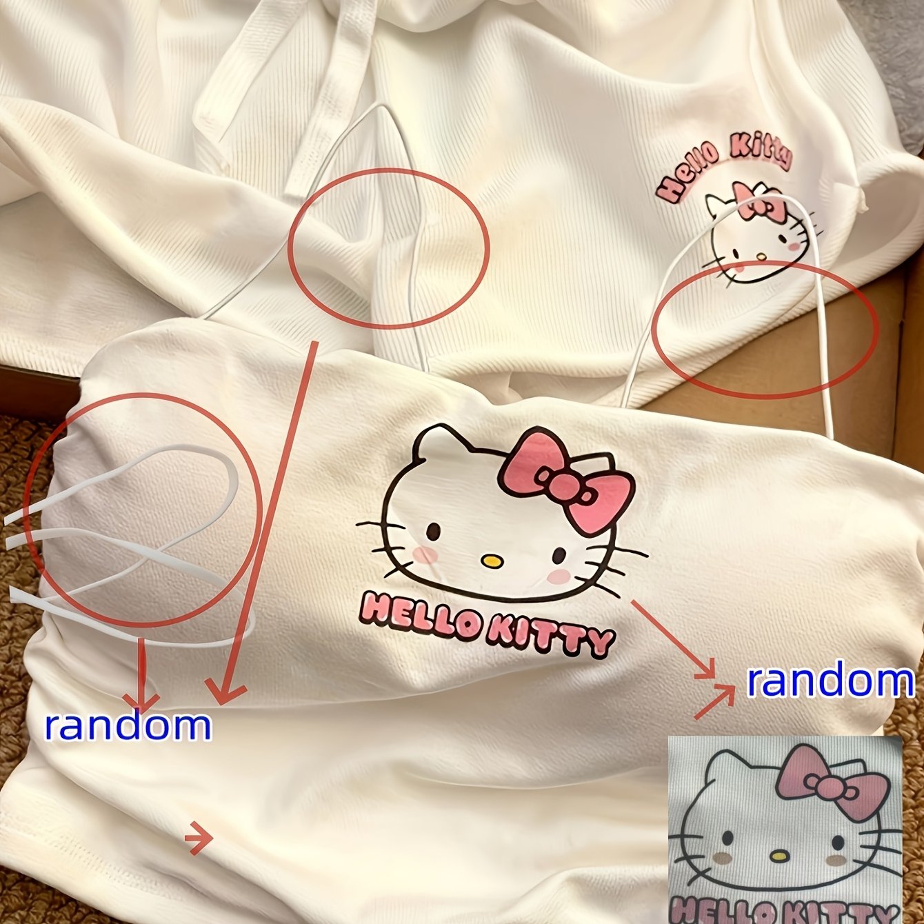 Image of Cute Hello Kitty Printed Camisole Pajama Set With Chest Pads For Women Summer Shorts Homewear Pattern Is Random