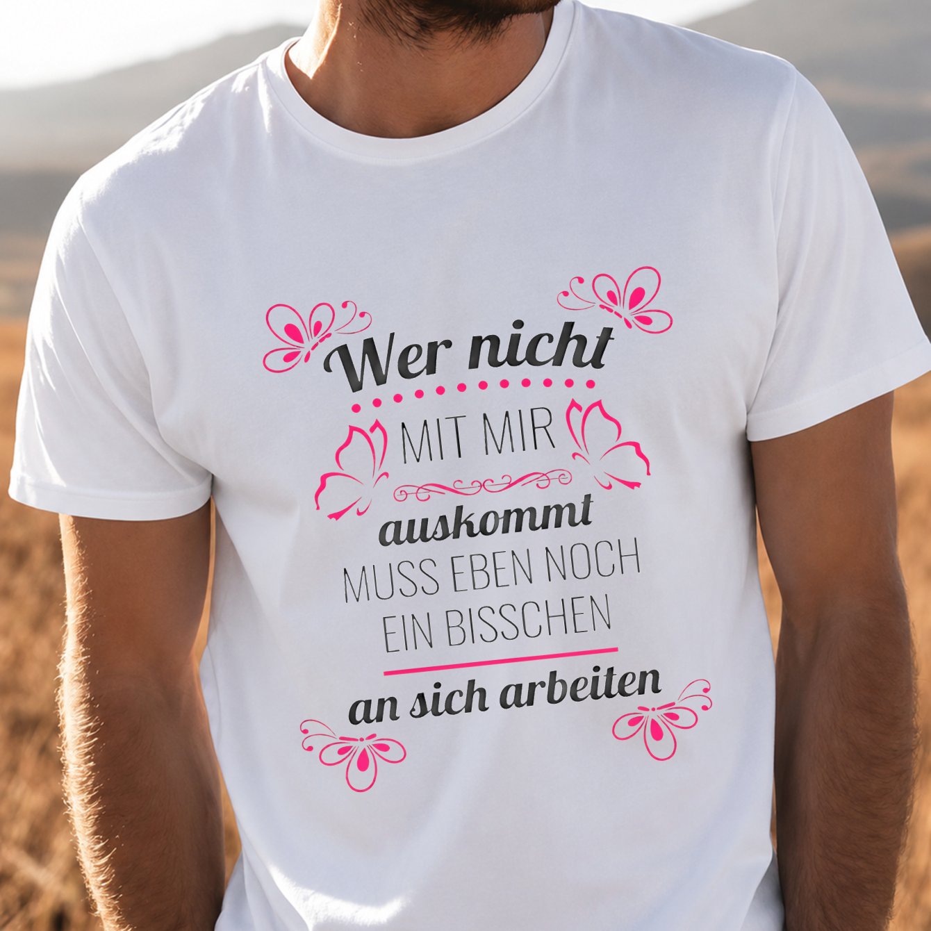 Image of Unisex Short Sleeve T-shirt, Pink And Text Design, For Everyone Or As A Gift, Everyday Wear, 100 Percent