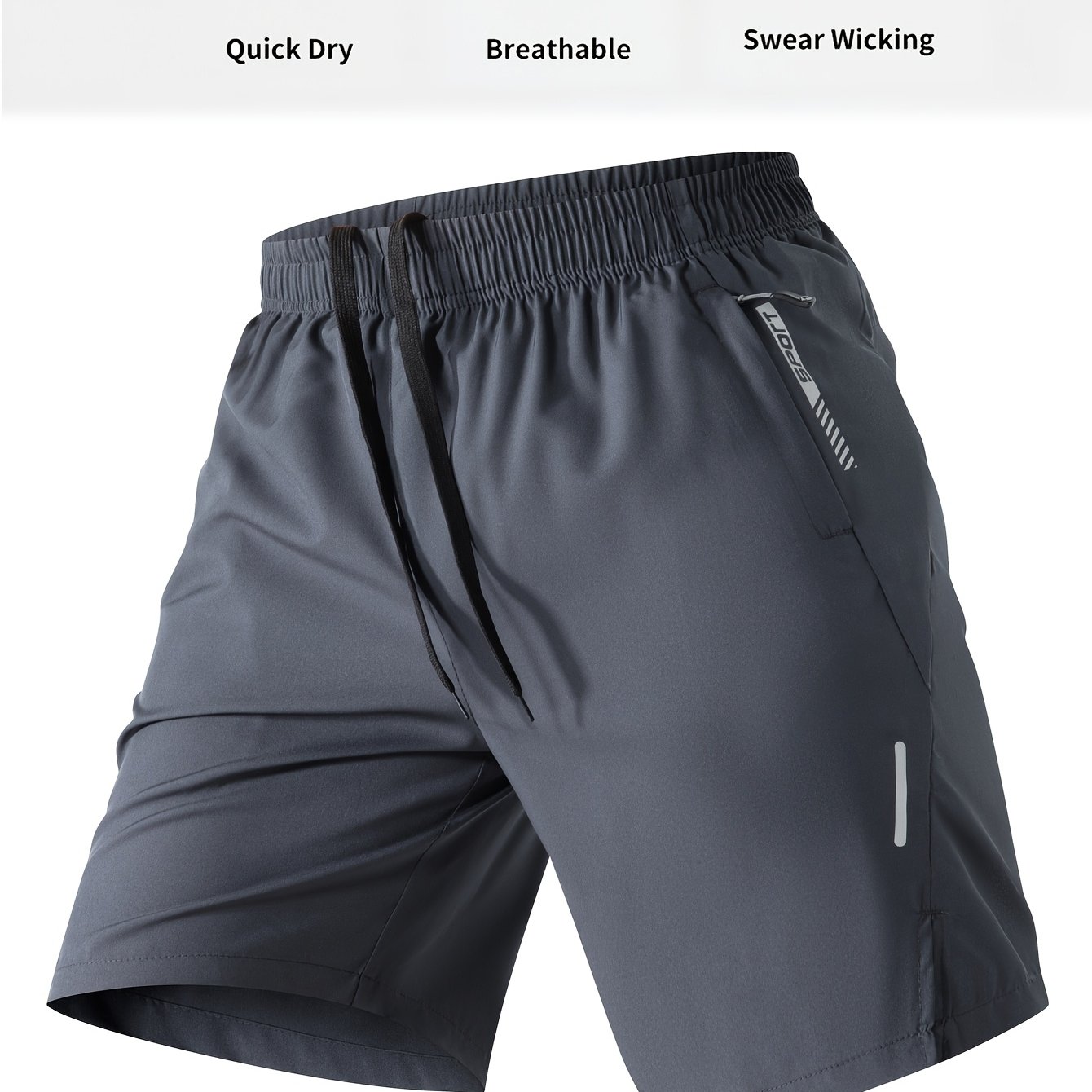 TEMU Summer Men's Fashion Printed Quick- Fitness Casual Shorts