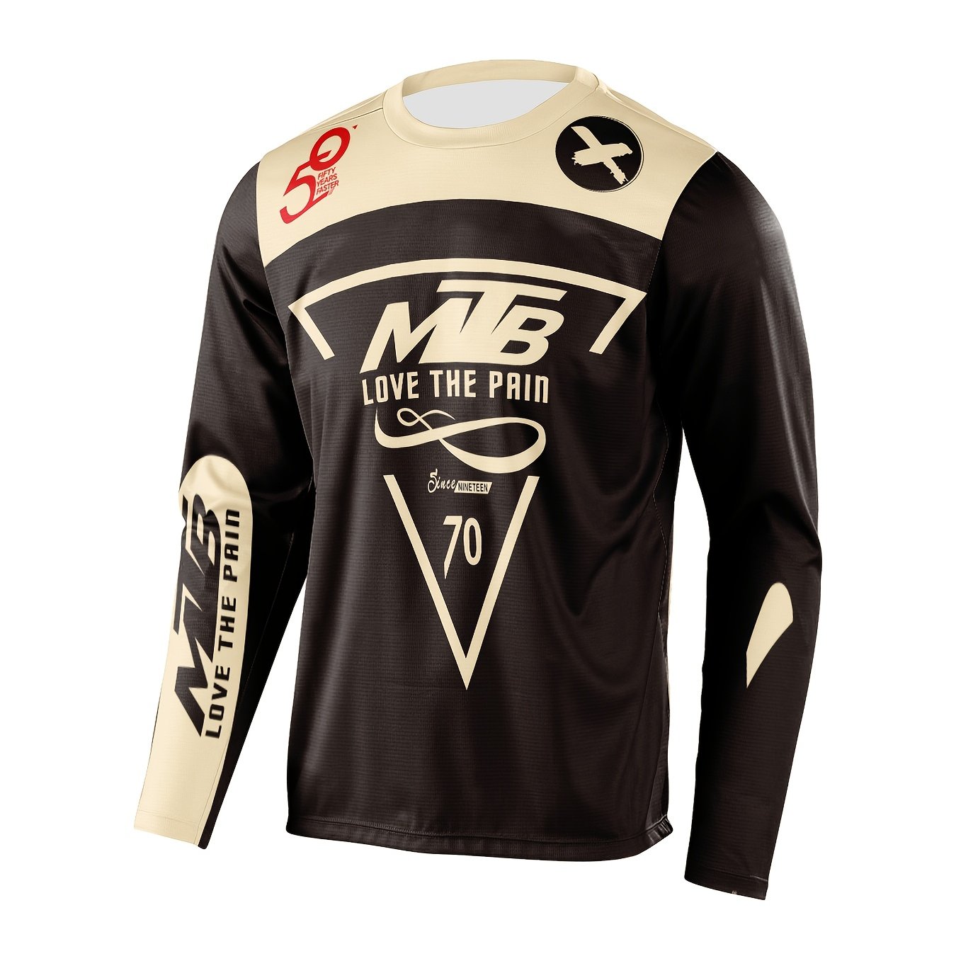 Image of Long Sleeve Men's Cycling Jersey - Quick Dry, Moisture-wicking, Breathable Mtb Mountain Bike Shirt, Suitable For Riding And Biking Sports