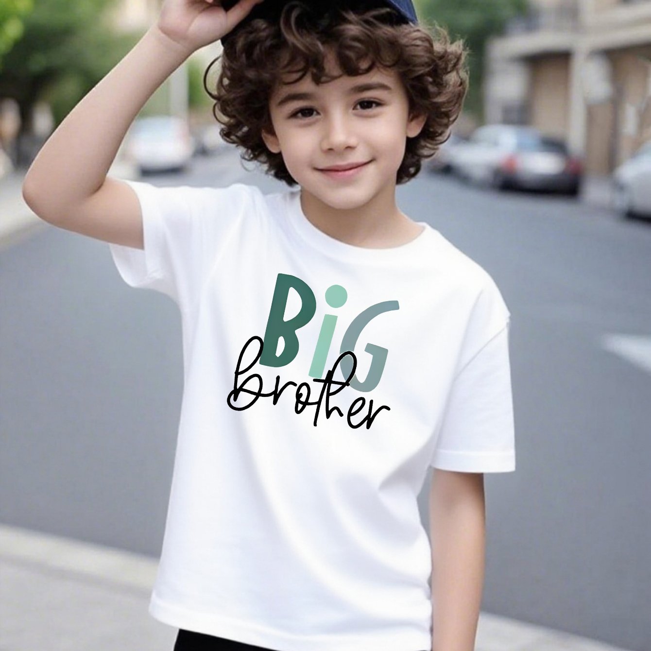 TEMU Boys' Fashion Summer Short Sleeve T-shirt, Suitable 5-6, 7-8, 9, 11-12, 13-14~15, Perfect For Spring/summer Outdoor Sports And Casual Wear