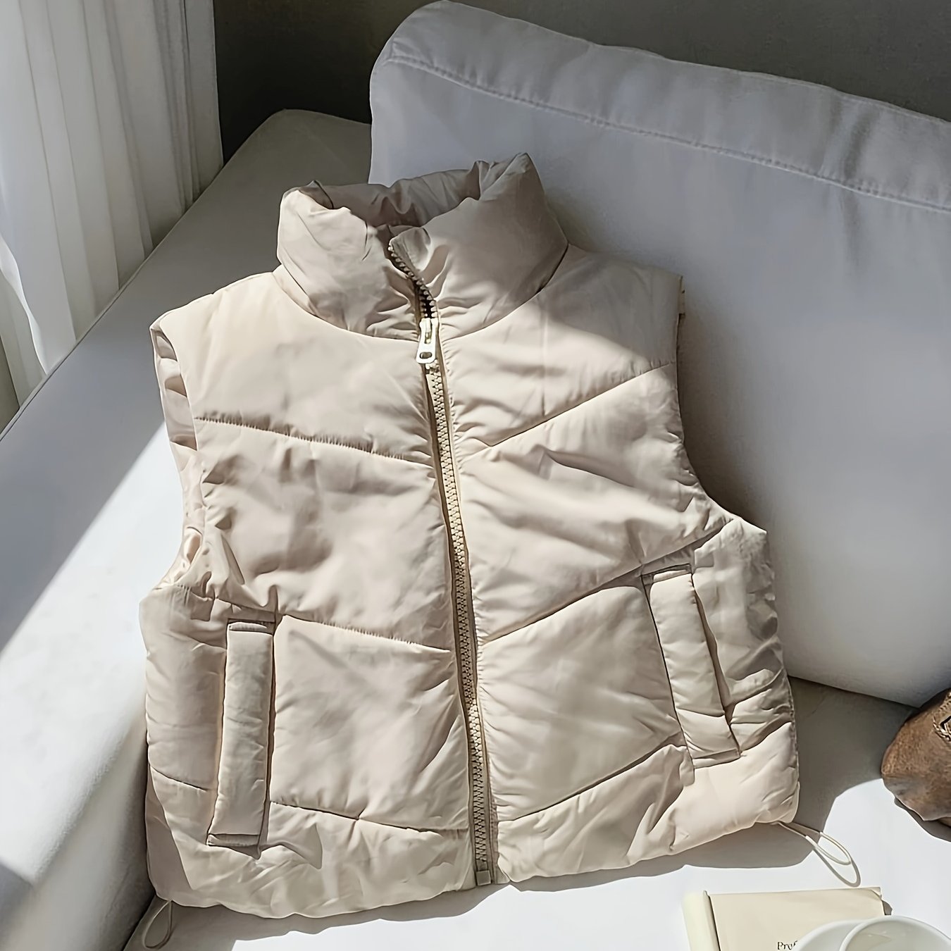 TEMU Gilet casual da donna, capispalla invernale, cappotto gilet con zip inverno