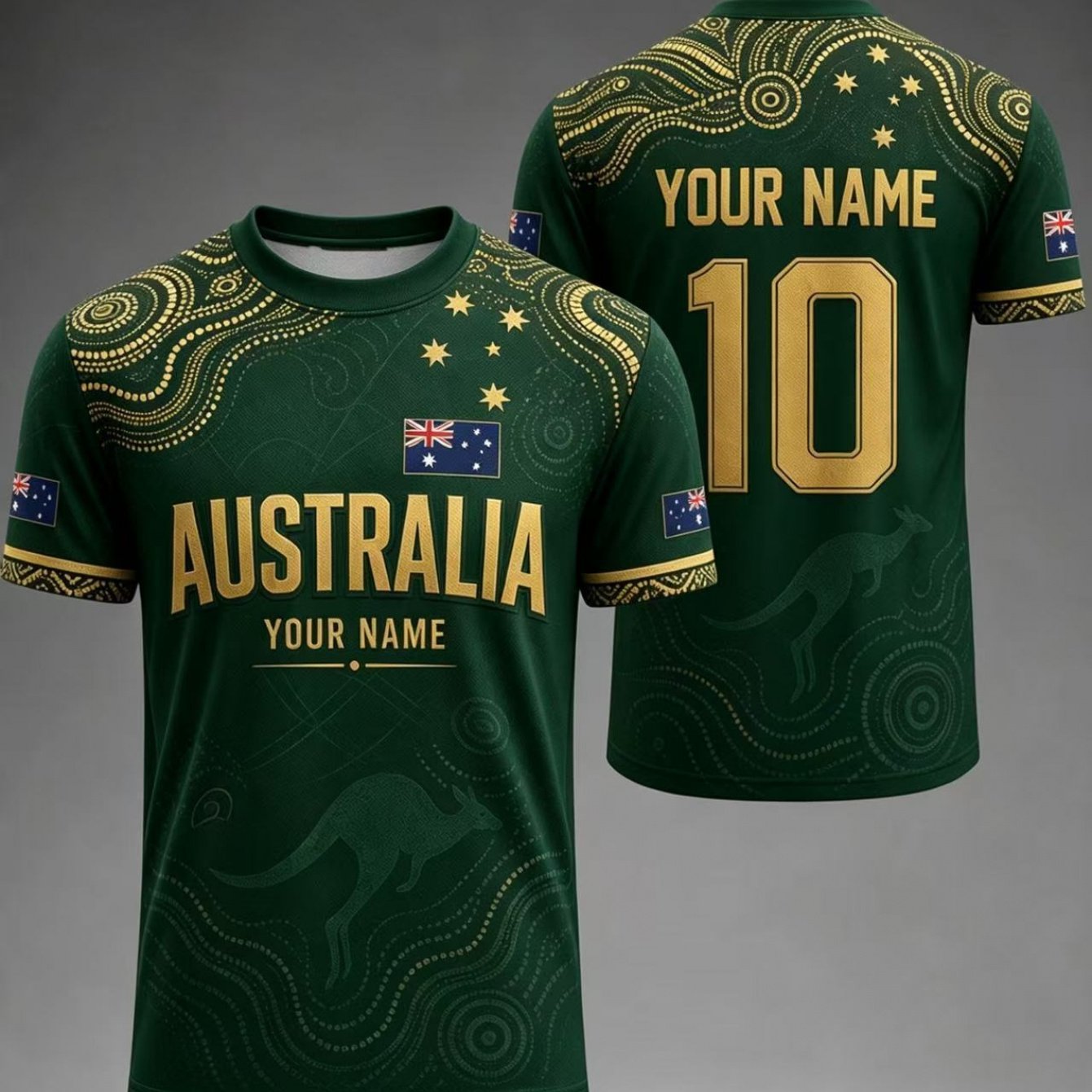 TEMU Men's Custom Homewear T-shirt With Personalized Name & Number