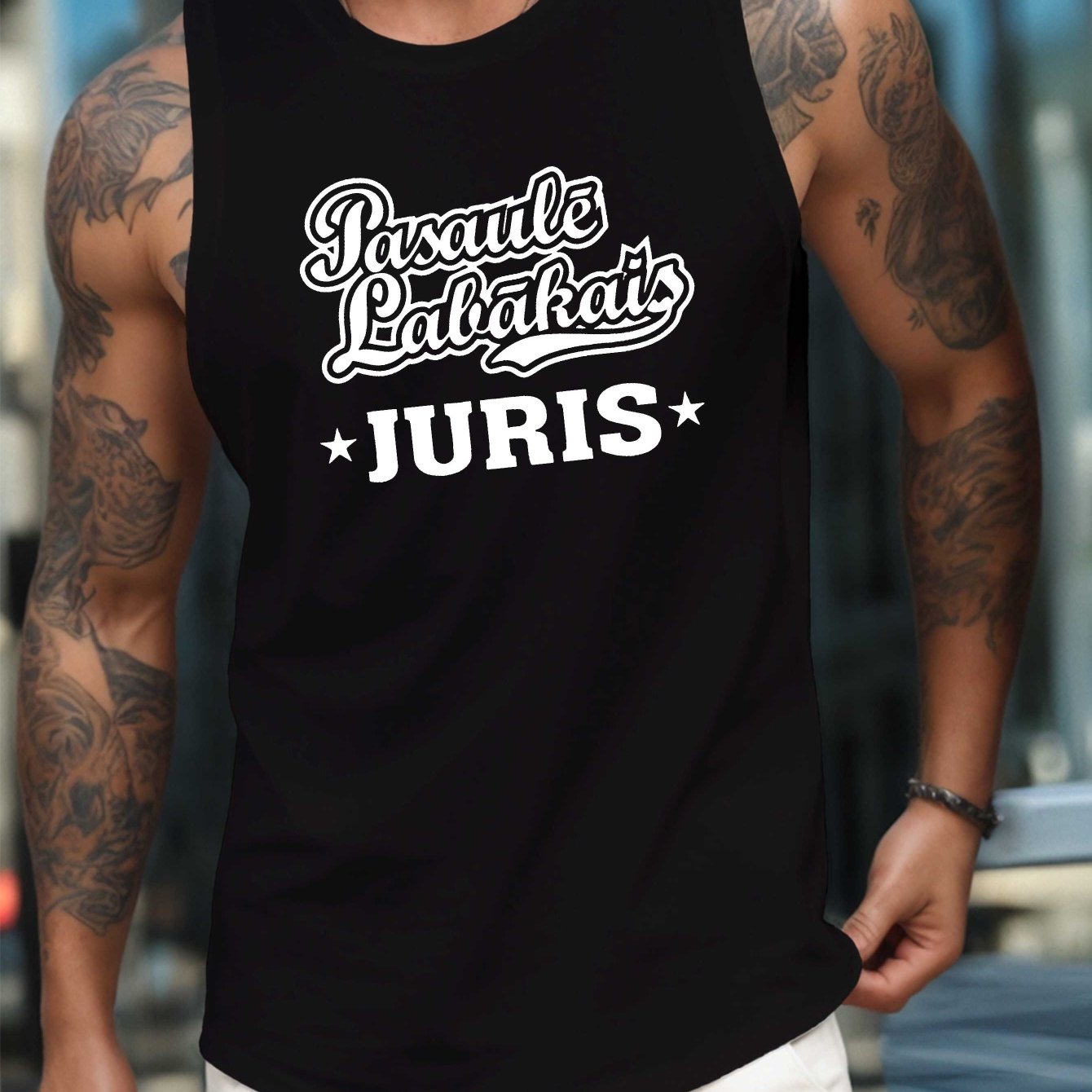 TEMU Funny Latvian Best Juris Gift Standard Size Men's Vest