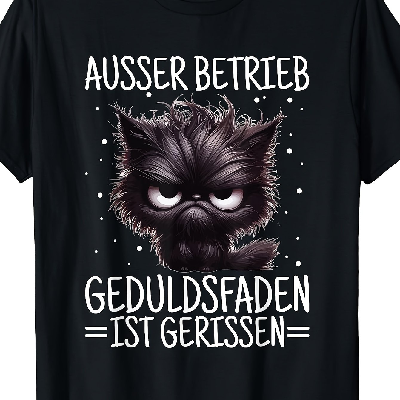 T-shirt With German Text Service Thread Is Broken Black , T-shirt Unique Perfect For Home|work|outdoor|gifting (birthdays|valentine's Day|mother's Day) Size 3-xl Unisex