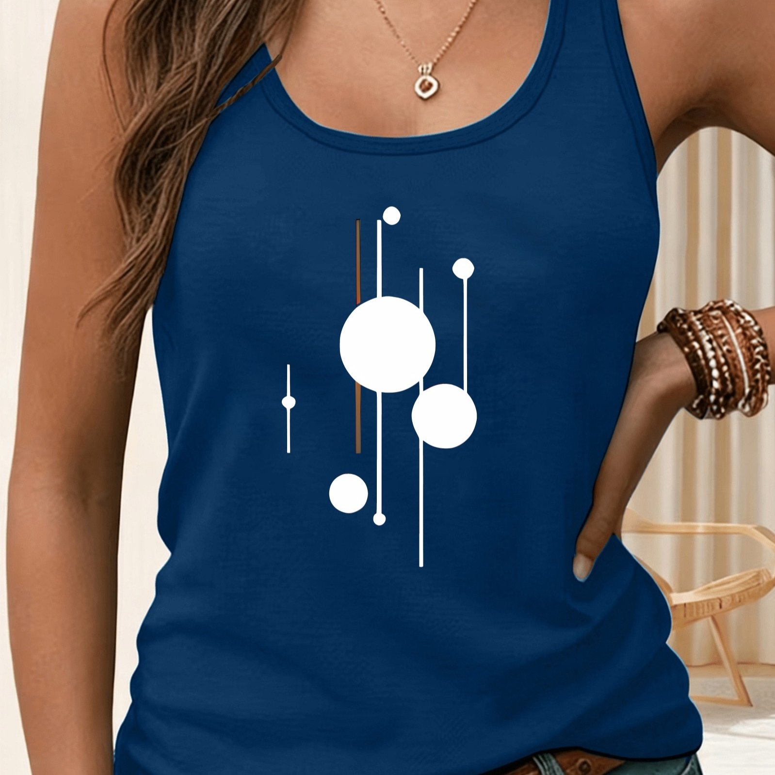 TEMU Y2k Women's Sleeveless Tank Top, Casual And Fashionable, Women's Spring/summer Casual Sportswear, Sizes S, M, L, Xl, Xxl