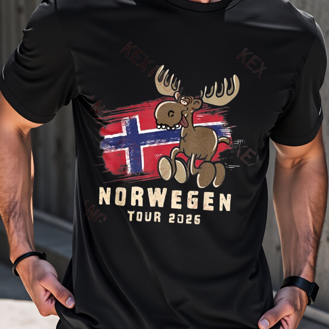 Men's T-shirt Norway Flag Tour 2026 Print Summer Wear Gift For Travel Enthusiasts