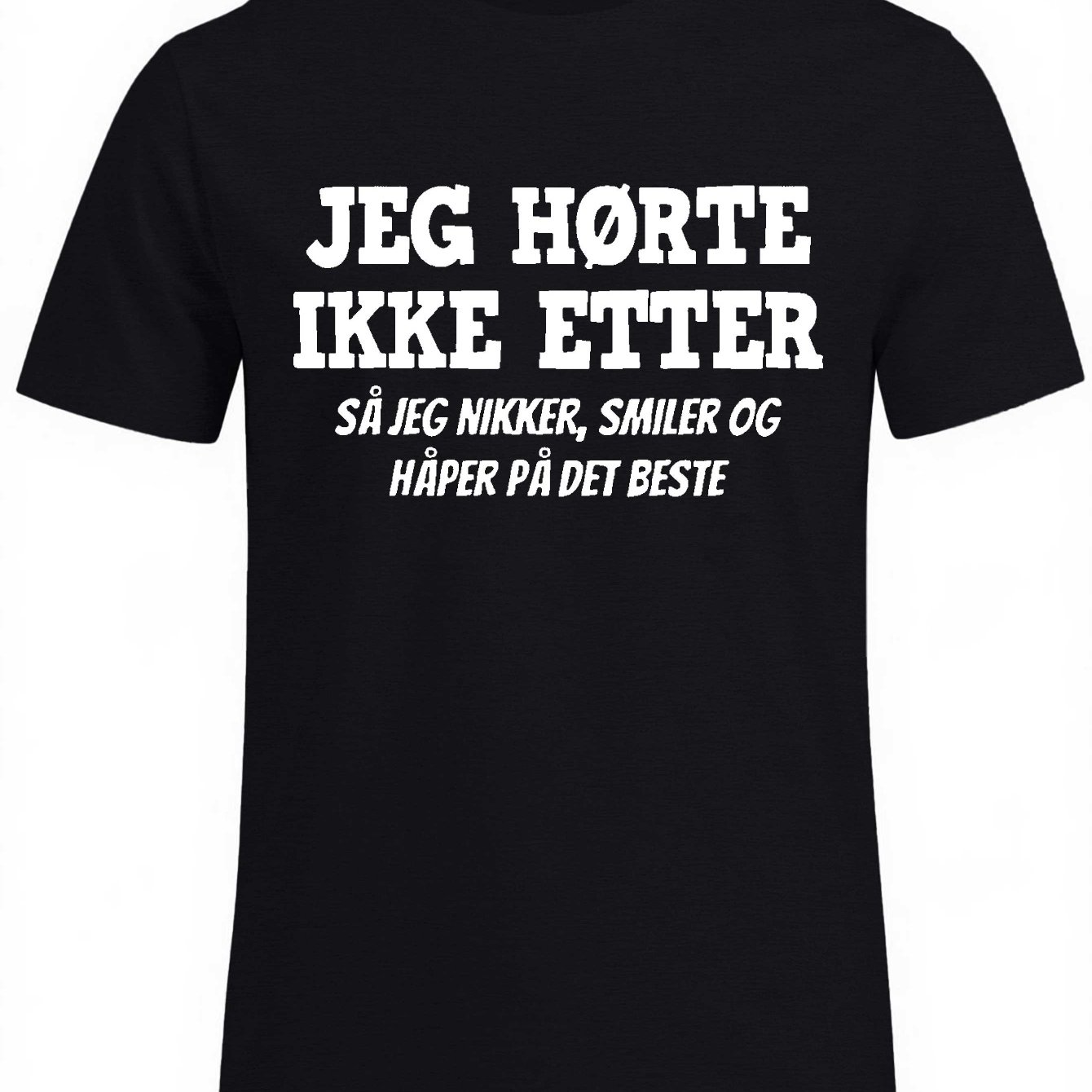 TEMU Men's Plus Size Funny Danish Humor Saying T-shirt - 