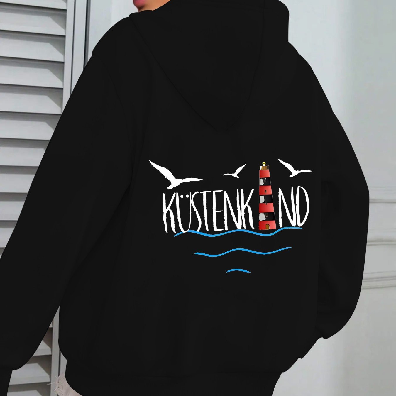Image of A Trendy Hoodie Designed With Lighthouse And Theme Woman's Hoodie High Quality Thickened Hoodie Suitable For Autumn And Winter Casual Daily Wear Or Beach Vacation Gift For Who Love