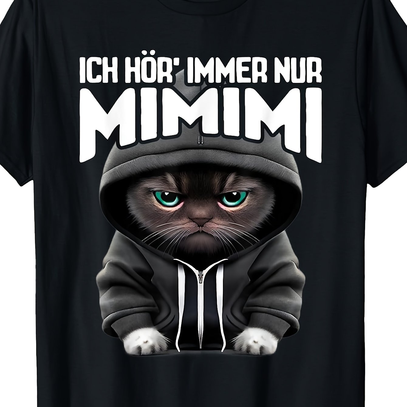 T-shirt With German Text Ich Horre Immer Nur (i Whining), Crew Neck T-shirt Perfect For Home|outdoor|work|gifting (birthdays|valentine's Day|mother's Day) All Sizes