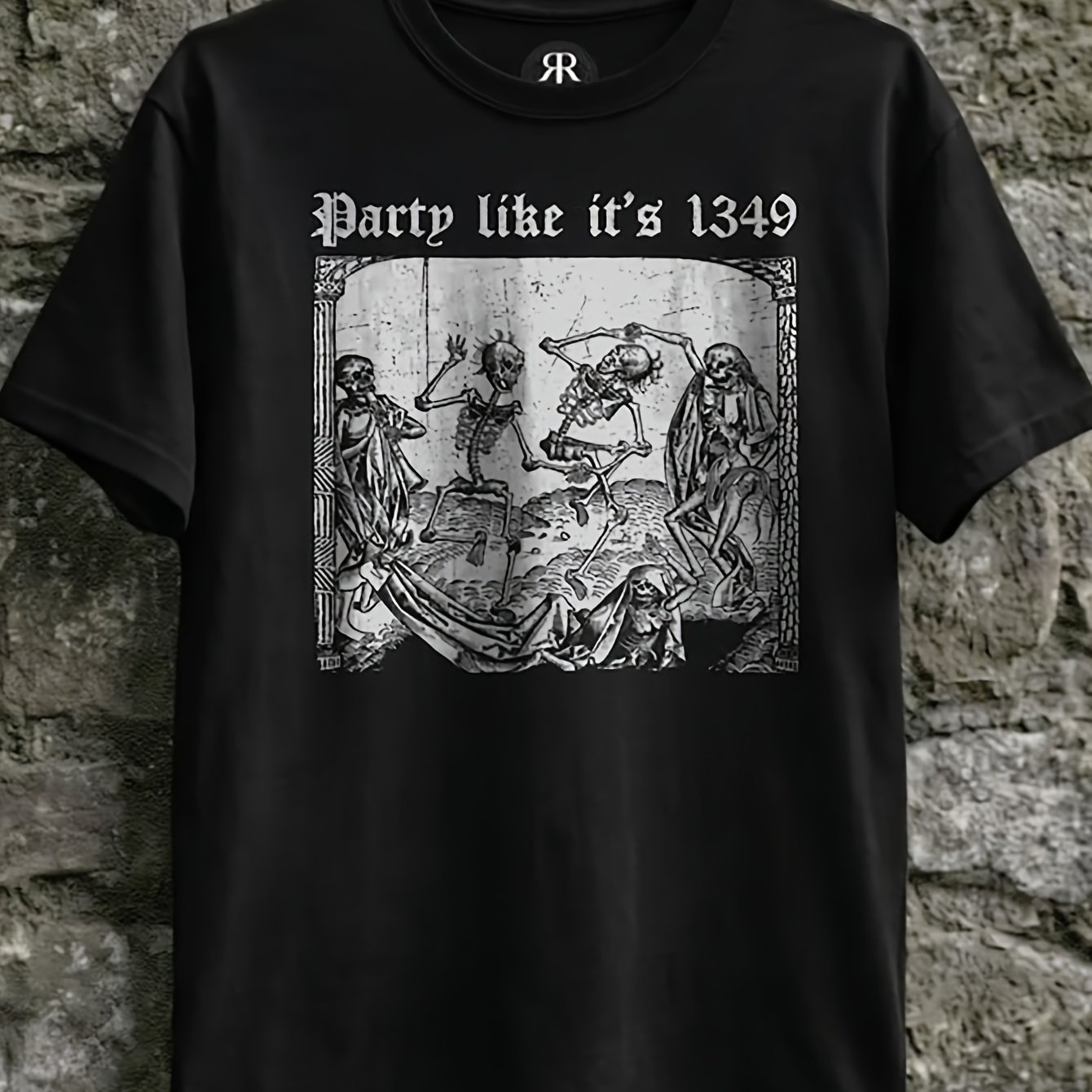 Party Like Its -shirt Plague Doctor Mask Dance Top Clothing Men Round Collar Breathable S-3xl