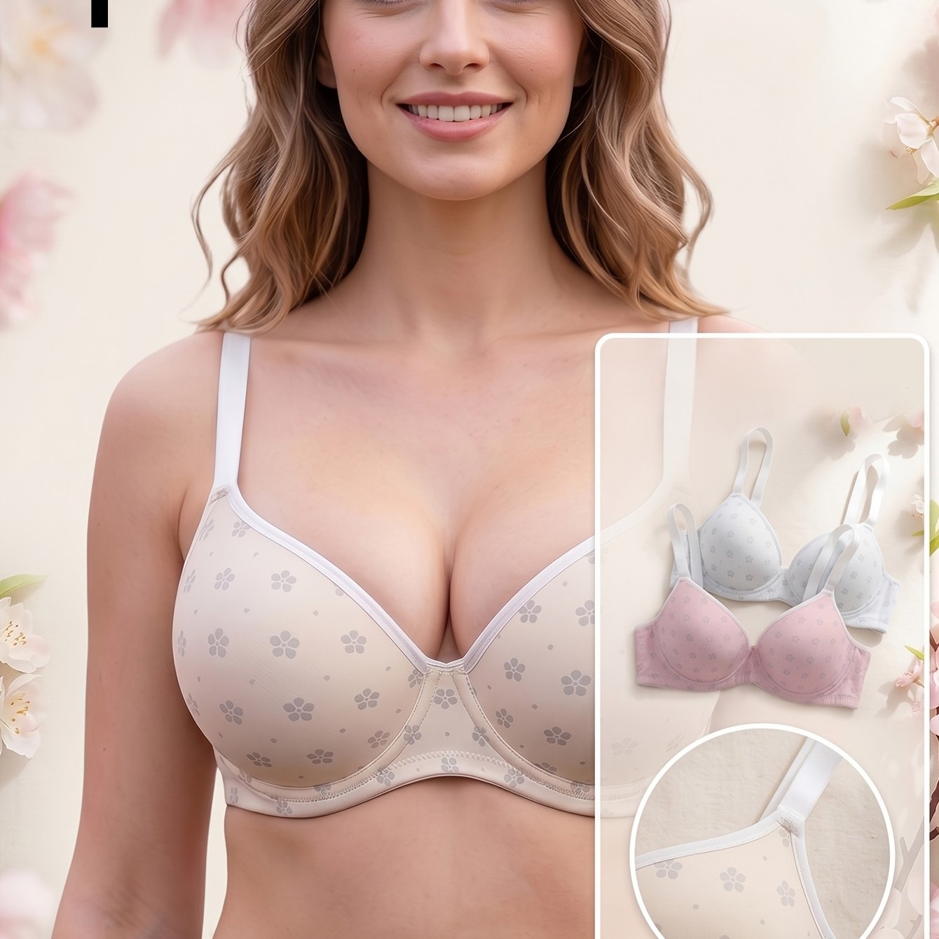 (set Of 3) Women's Underwear That Minimizes Large Breasts, Small Breasts, And Prevents Sagging